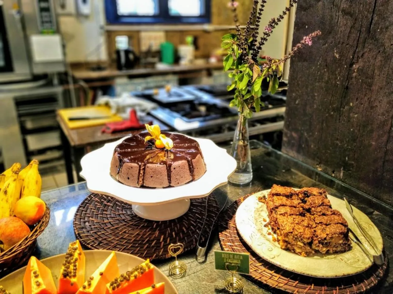 Buffet breakfast in Pousada Mevlana Garden