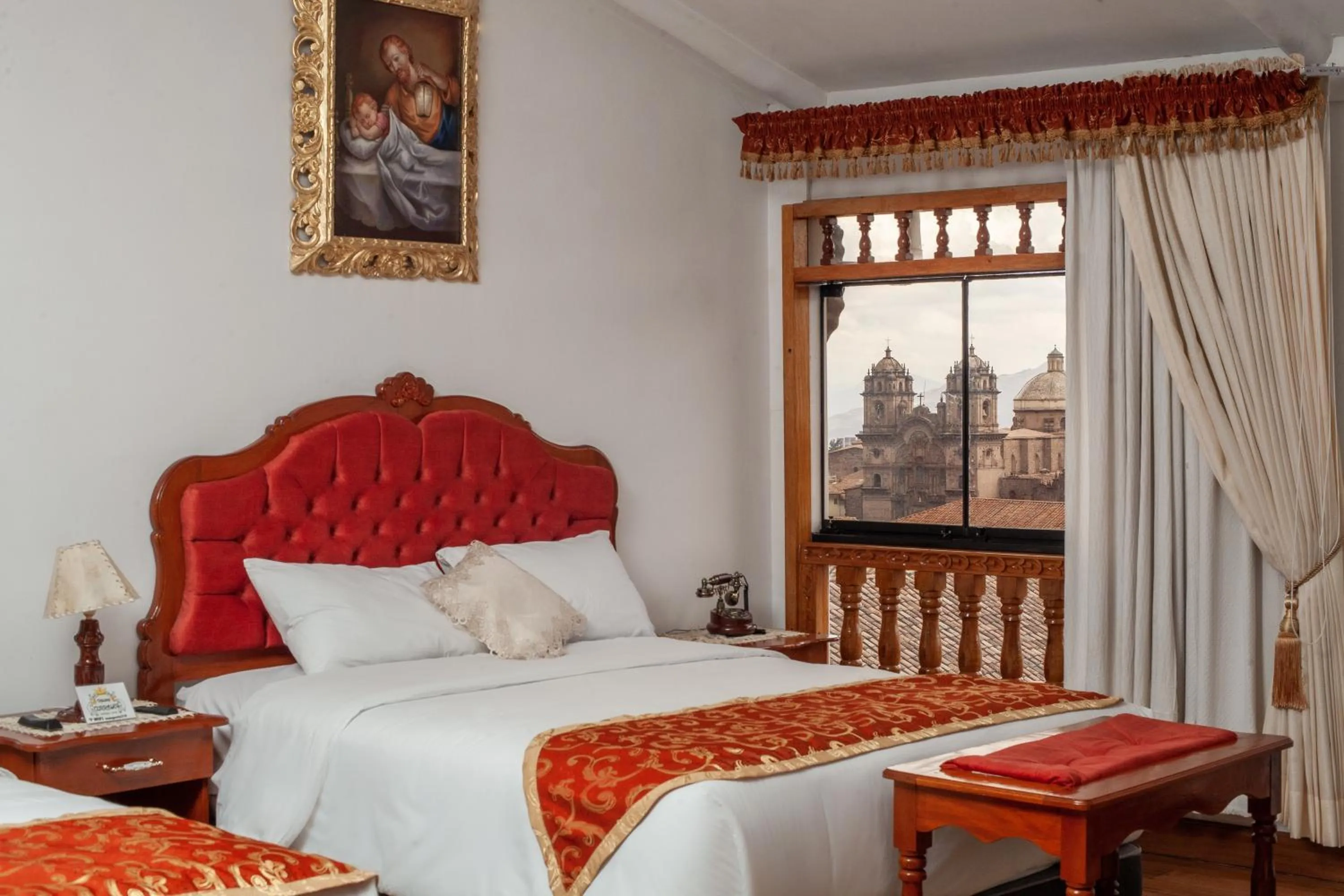 Bed in Casona Corrales Hotel Boutique