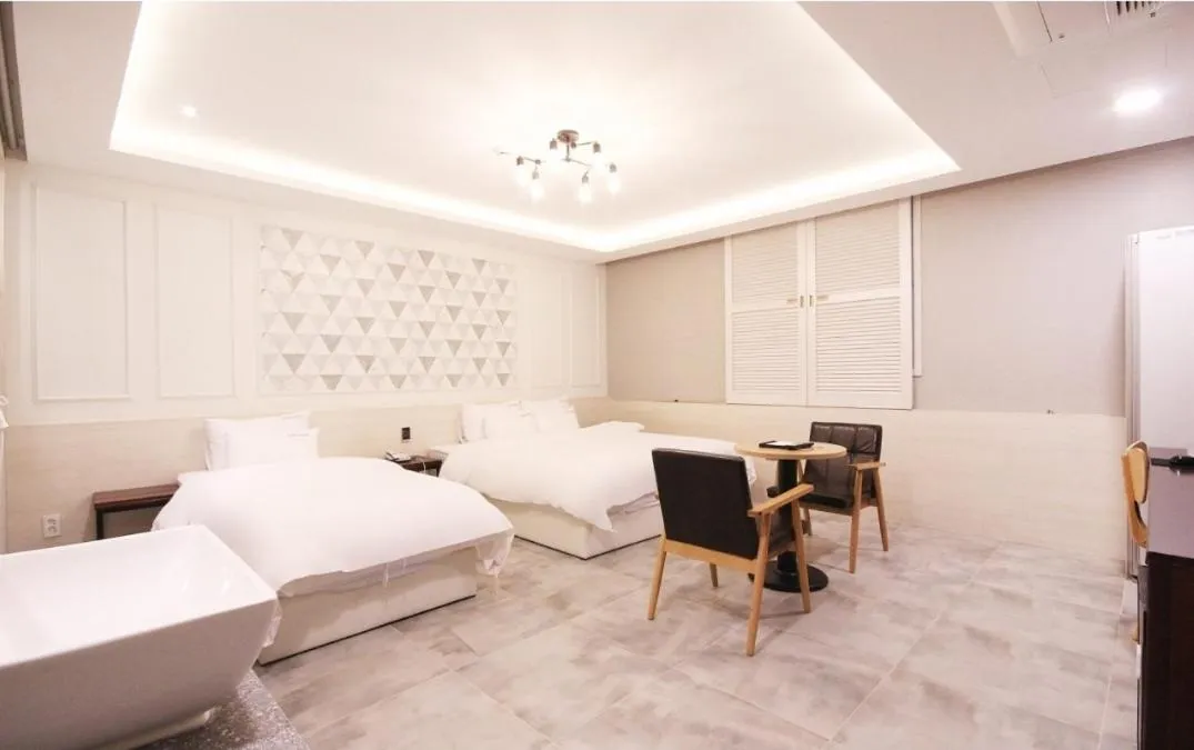 Bed in 포항 죽도시장 이데아 호텔