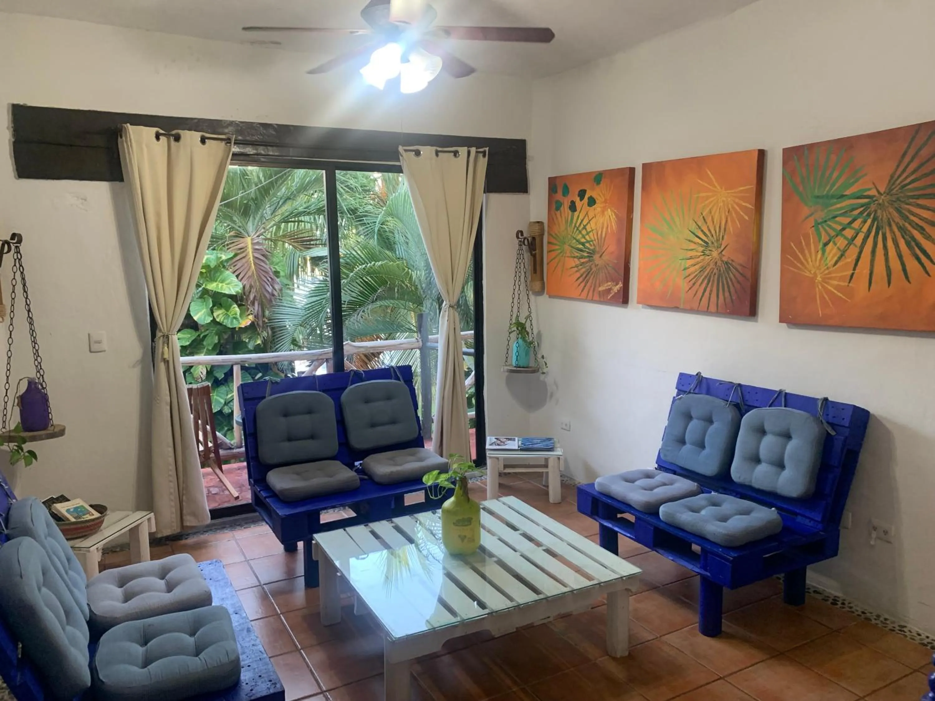 Living room in Casa CARIBE Cancun