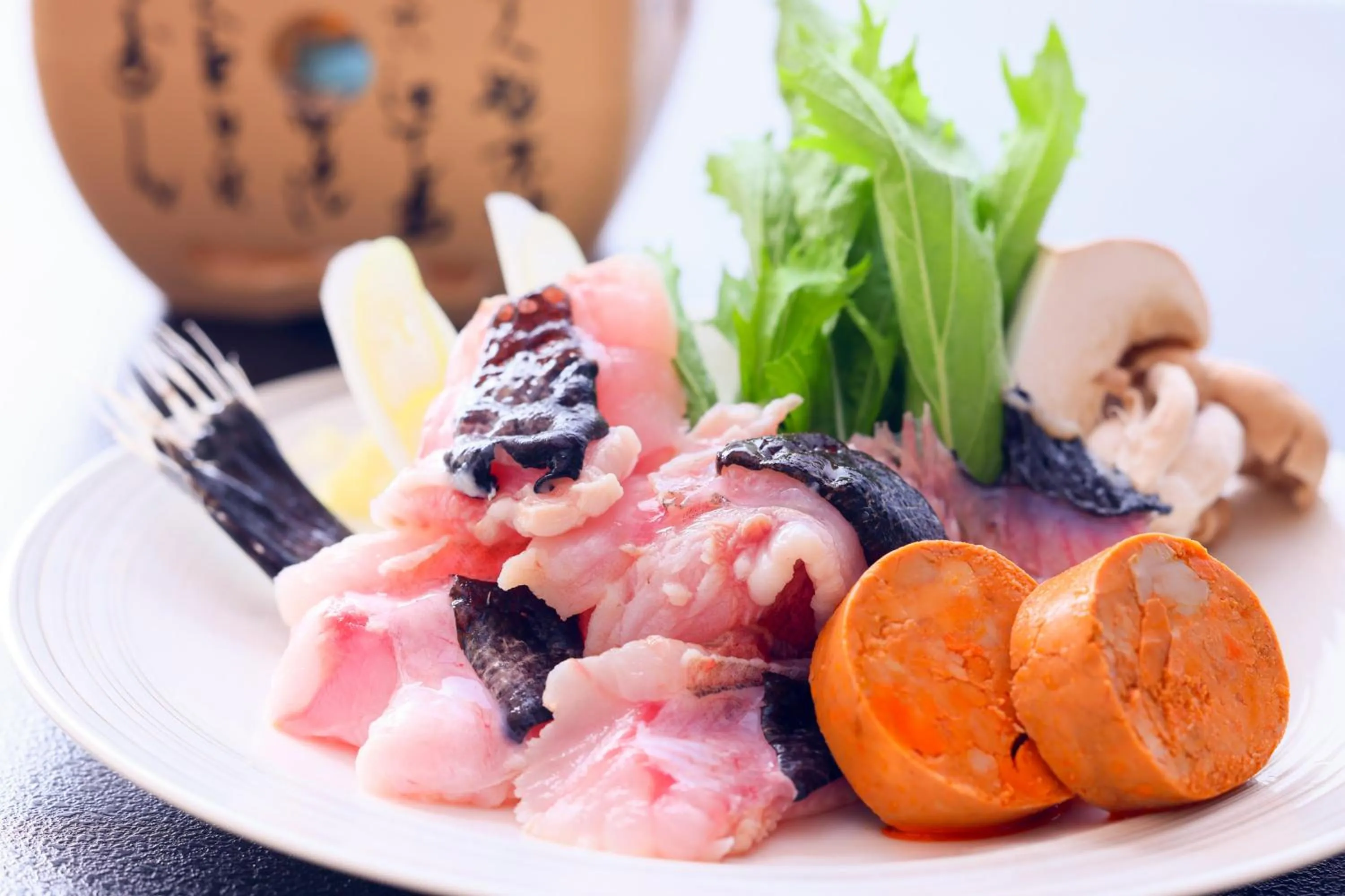 Food in Sasakura onsen Ryuunso