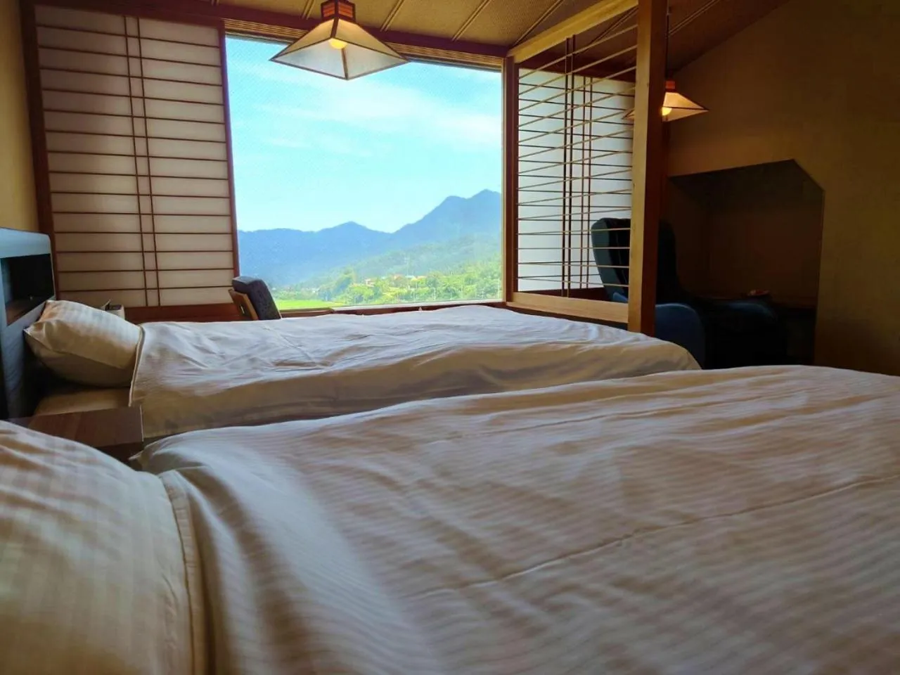 Bed in Sasakura onsen Ryuunso