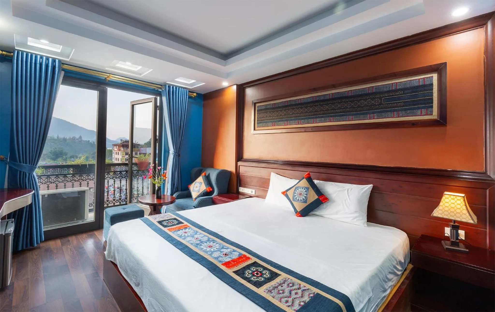 Bed in SAPA FULL HOUSE HOTEL