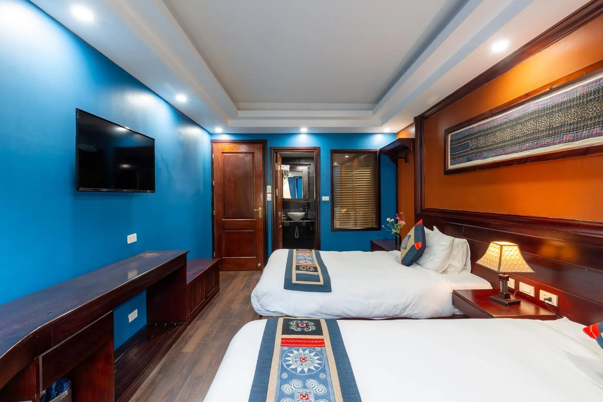 Bed in SAPA FULL HOUSE HOTEL