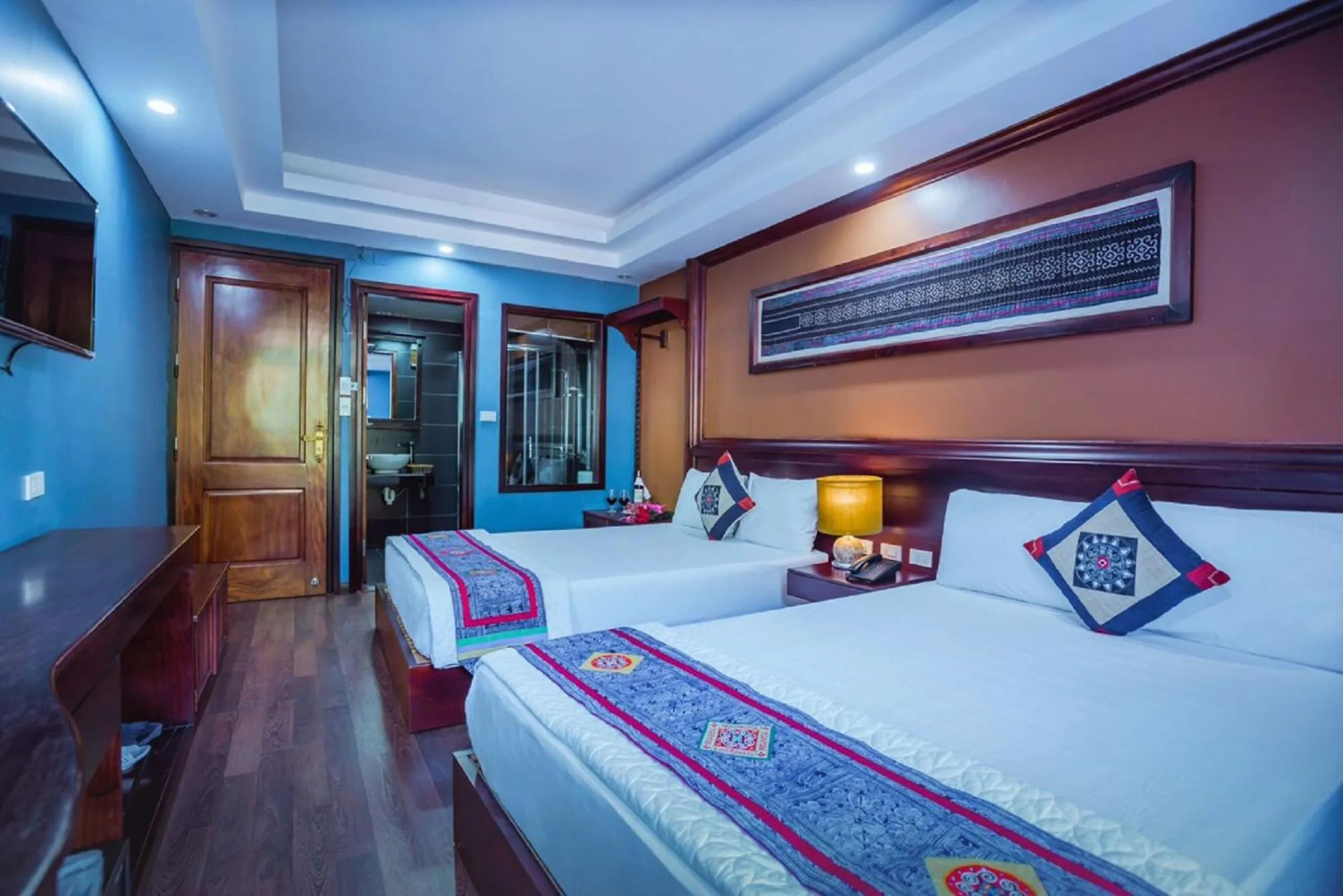 Photo of the whole room, Bed in SAPA FULL HOUSE HOTEL