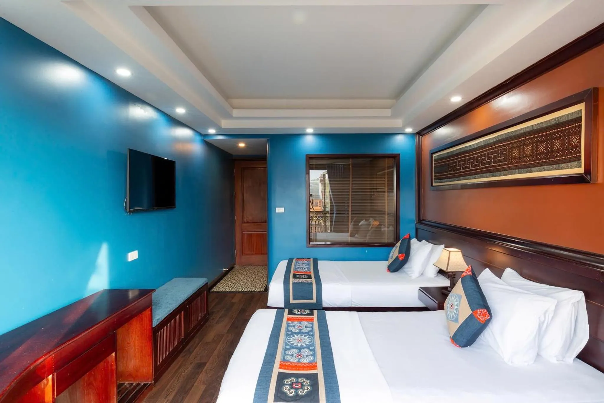 Bed in SAPA FULL HOUSE HOTEL