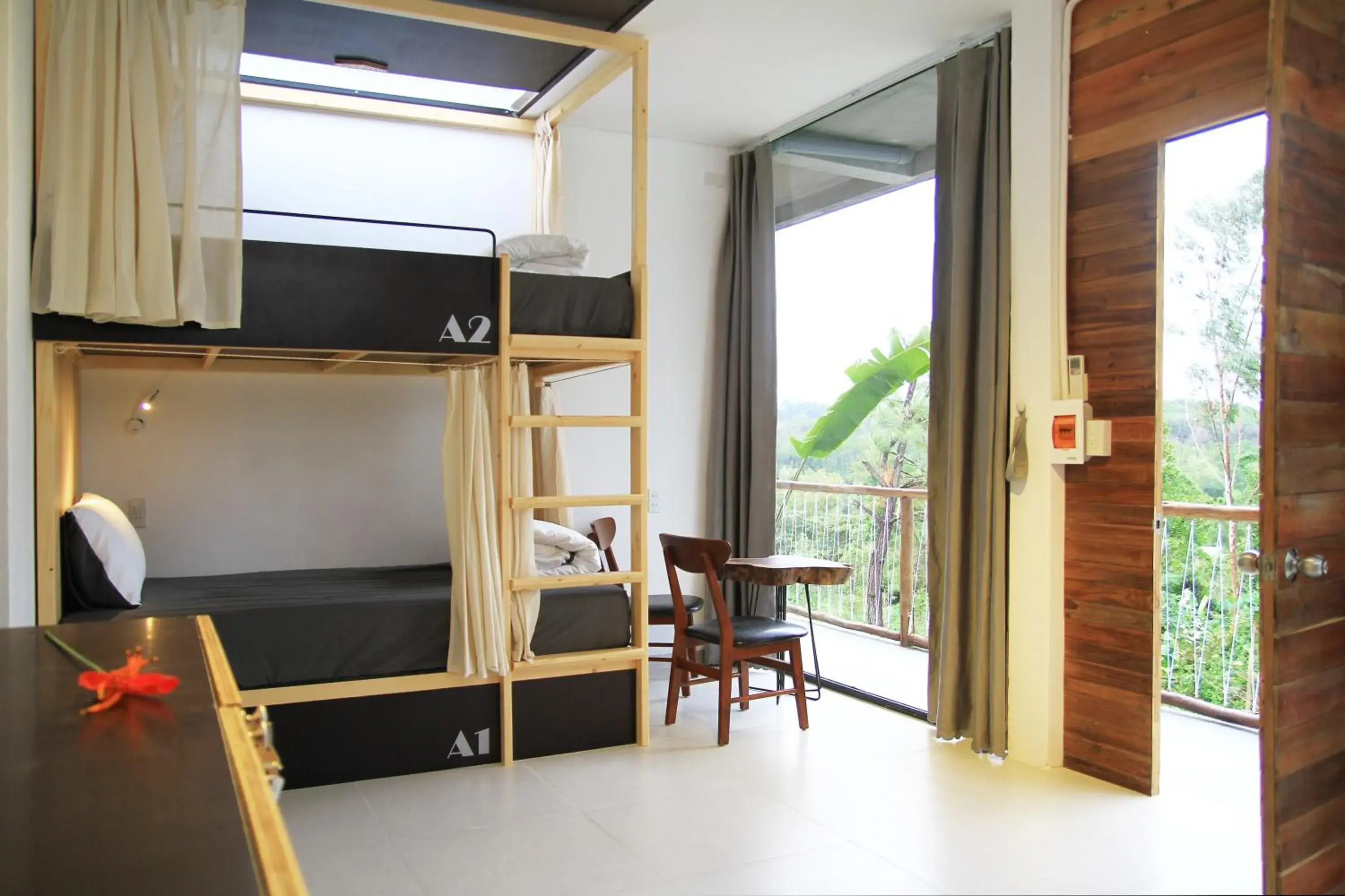 Bed in 4-Bed Dormitory Room in NANO Eco-Hostel Bed in 4-Bed Dormitory Room in NANO Eco-Hostel