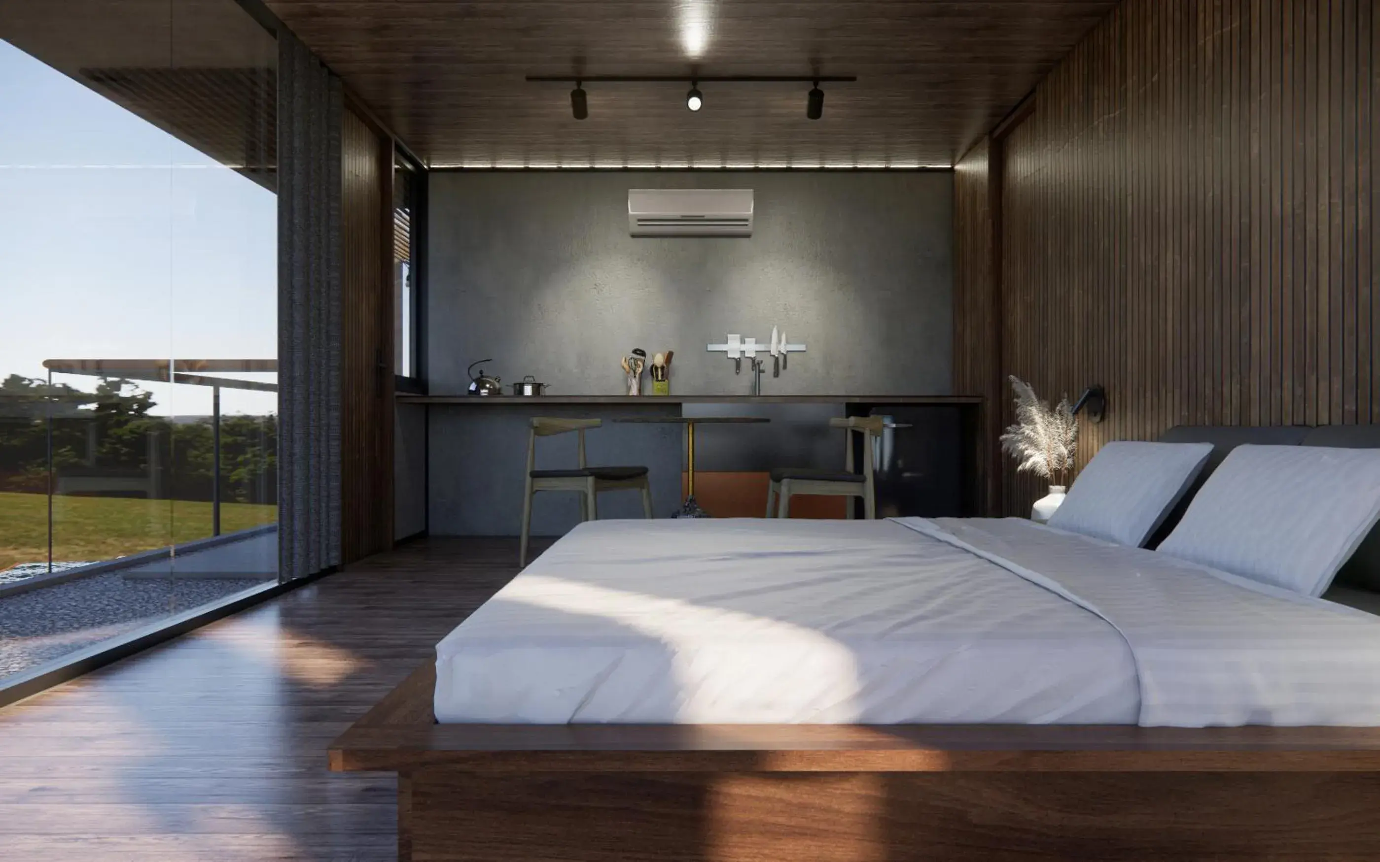 Junior Suite with Mountain View in NANO Eco-Hostel Junior Suite with Mountain View in NANO Eco-Hostel