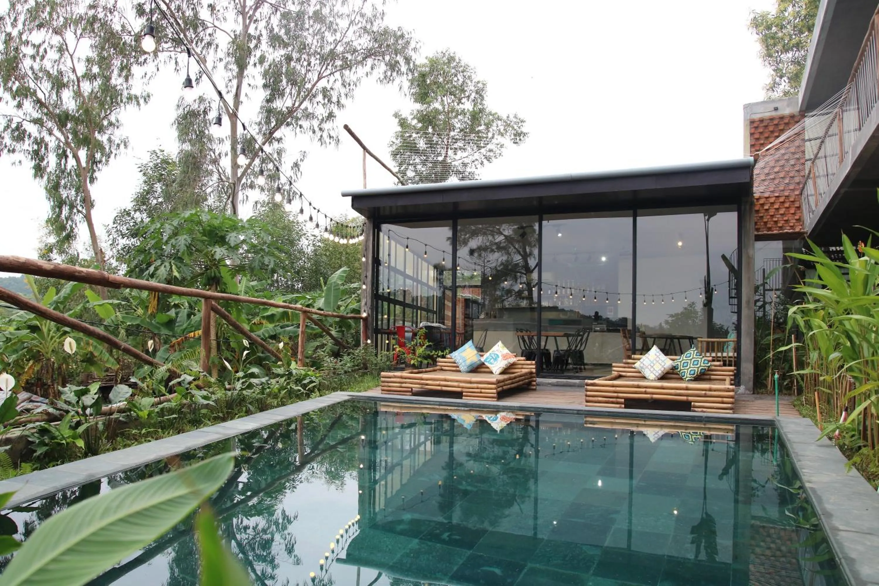 Swimming pool in NANO Eco-Hostel