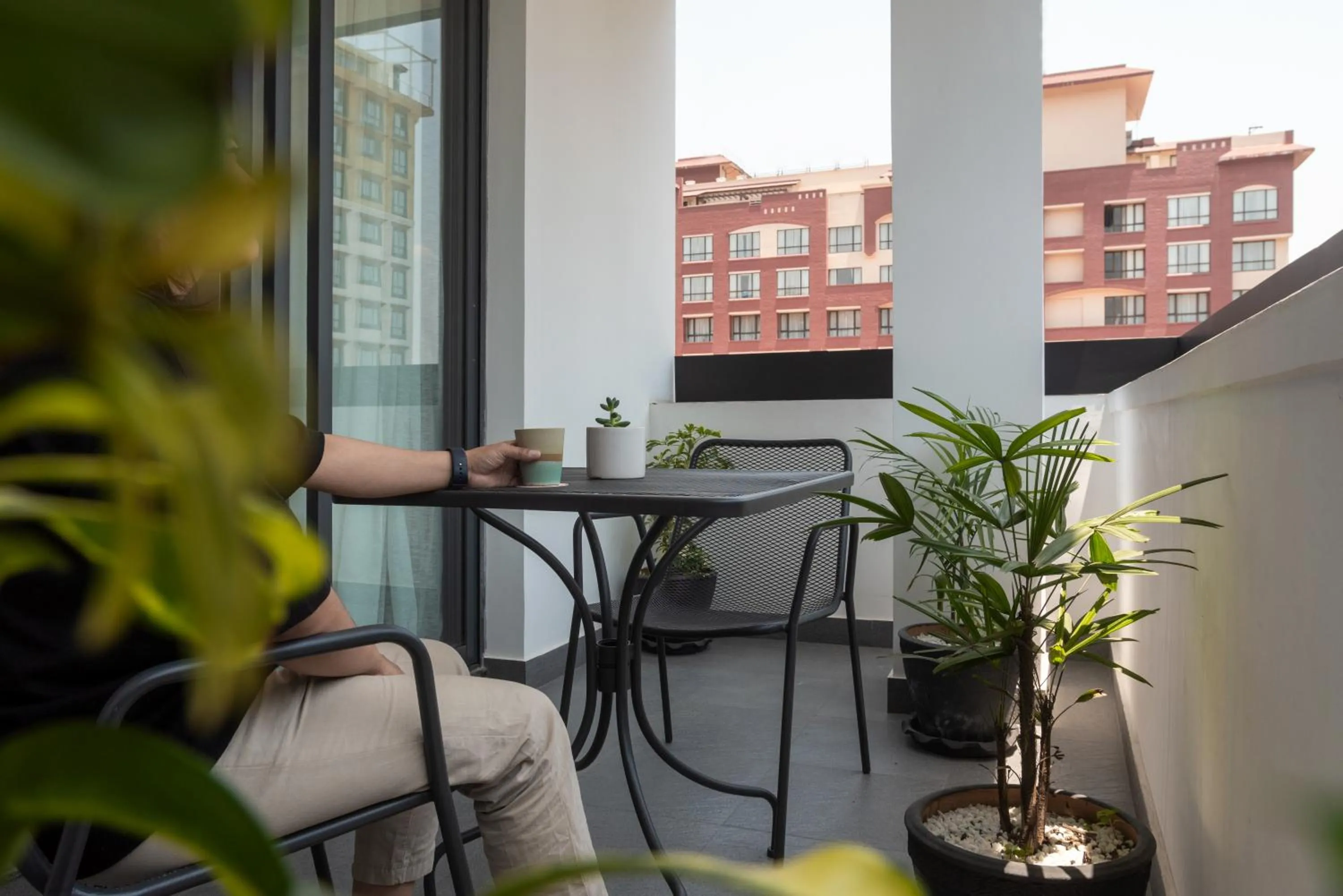 Balcony/Terrace in Nomad Hotel Lazimpat