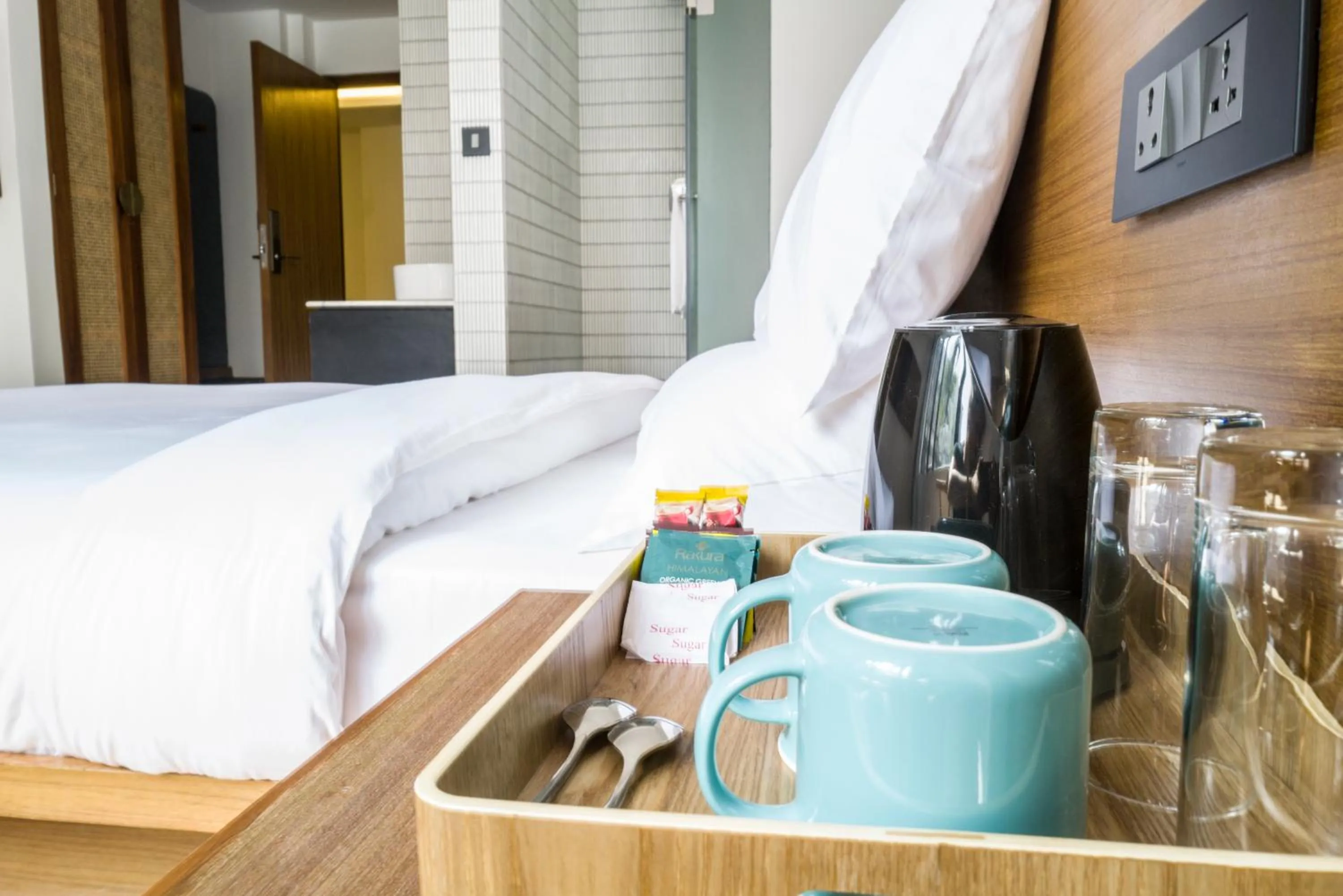 Coffee/tea facilities, Bed in Nomad Hotel Lazimpat