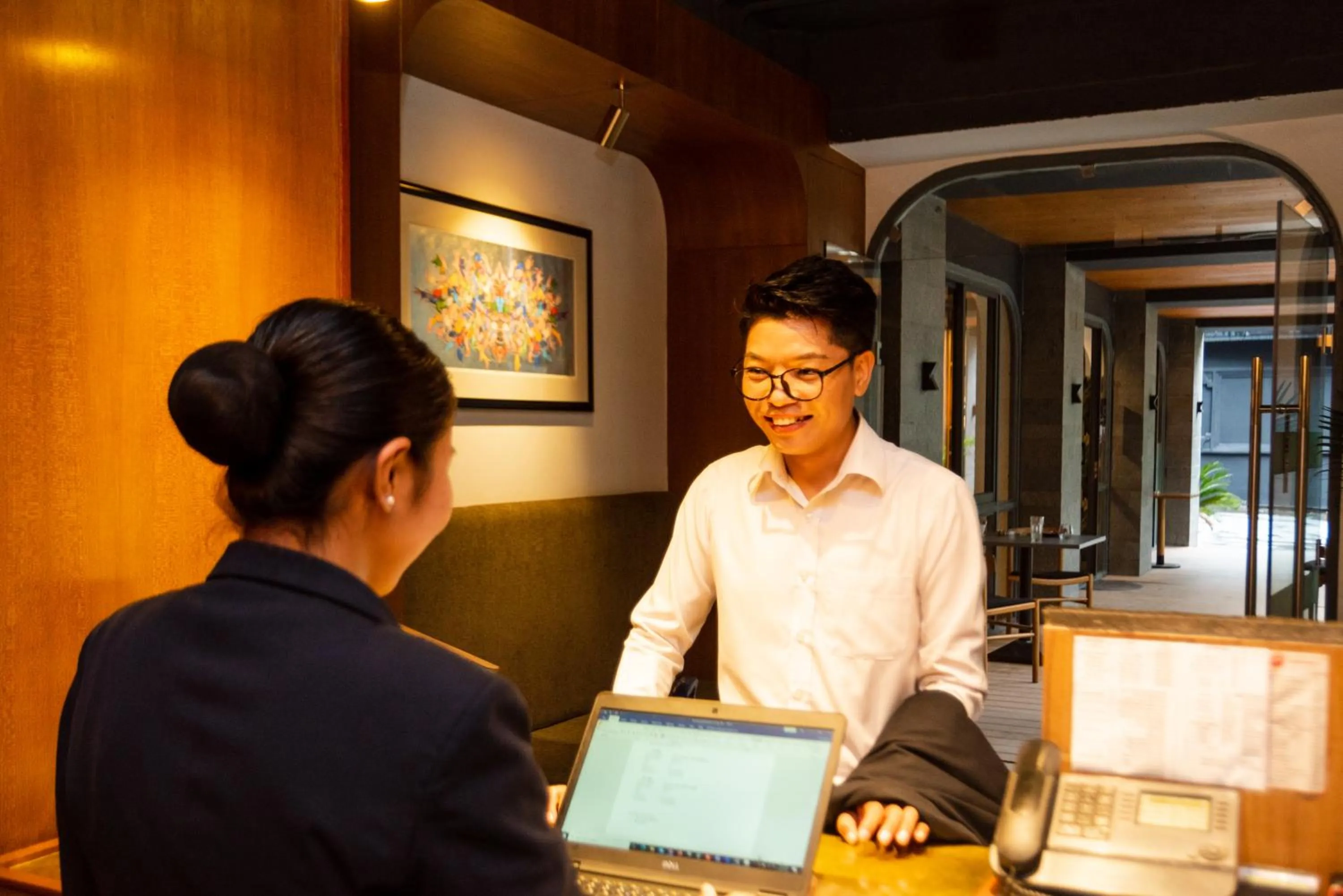 Lobby or reception in Nomad Hotel Lazimpat