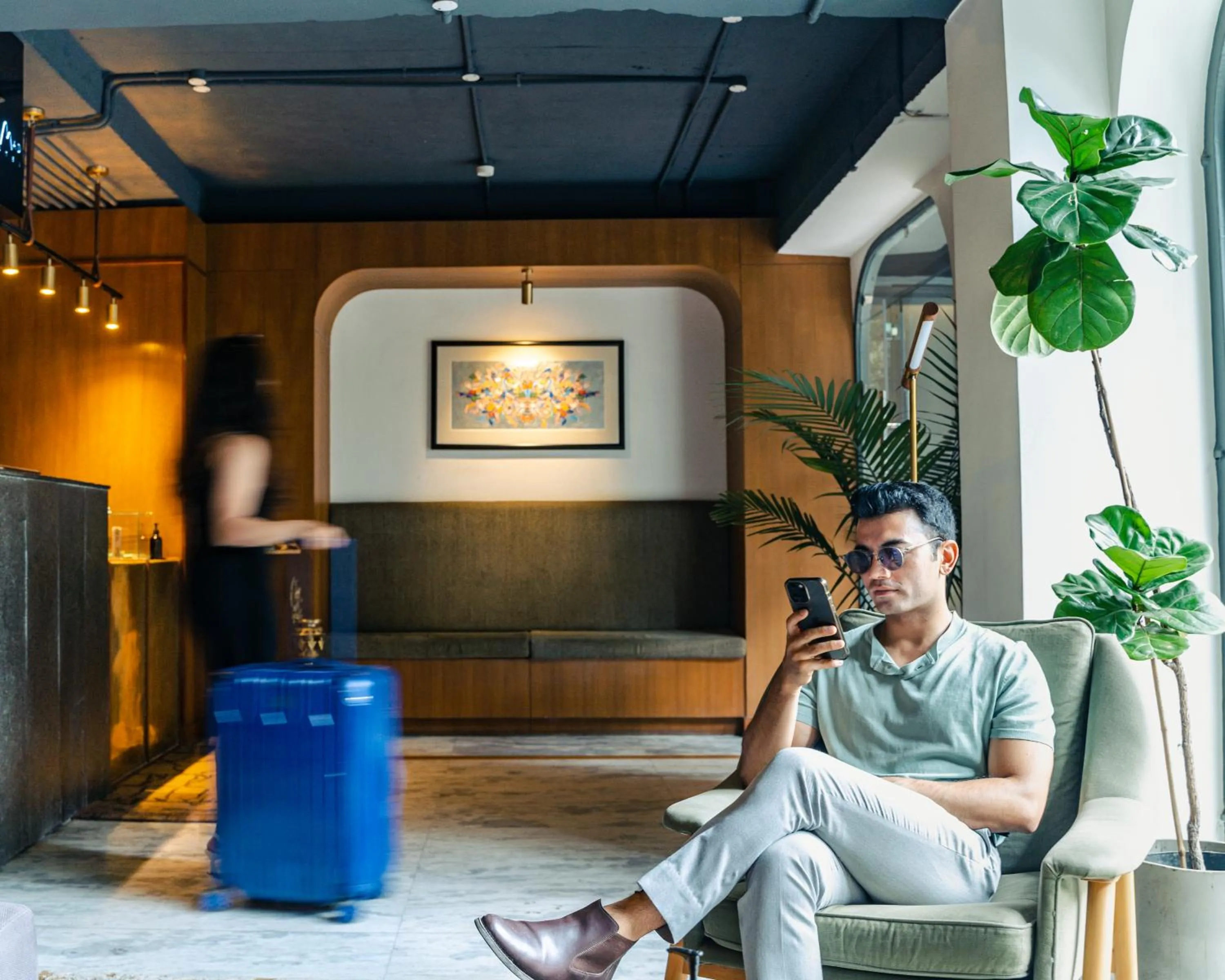 Lobby or reception in Nomad Hotel Lazimpat