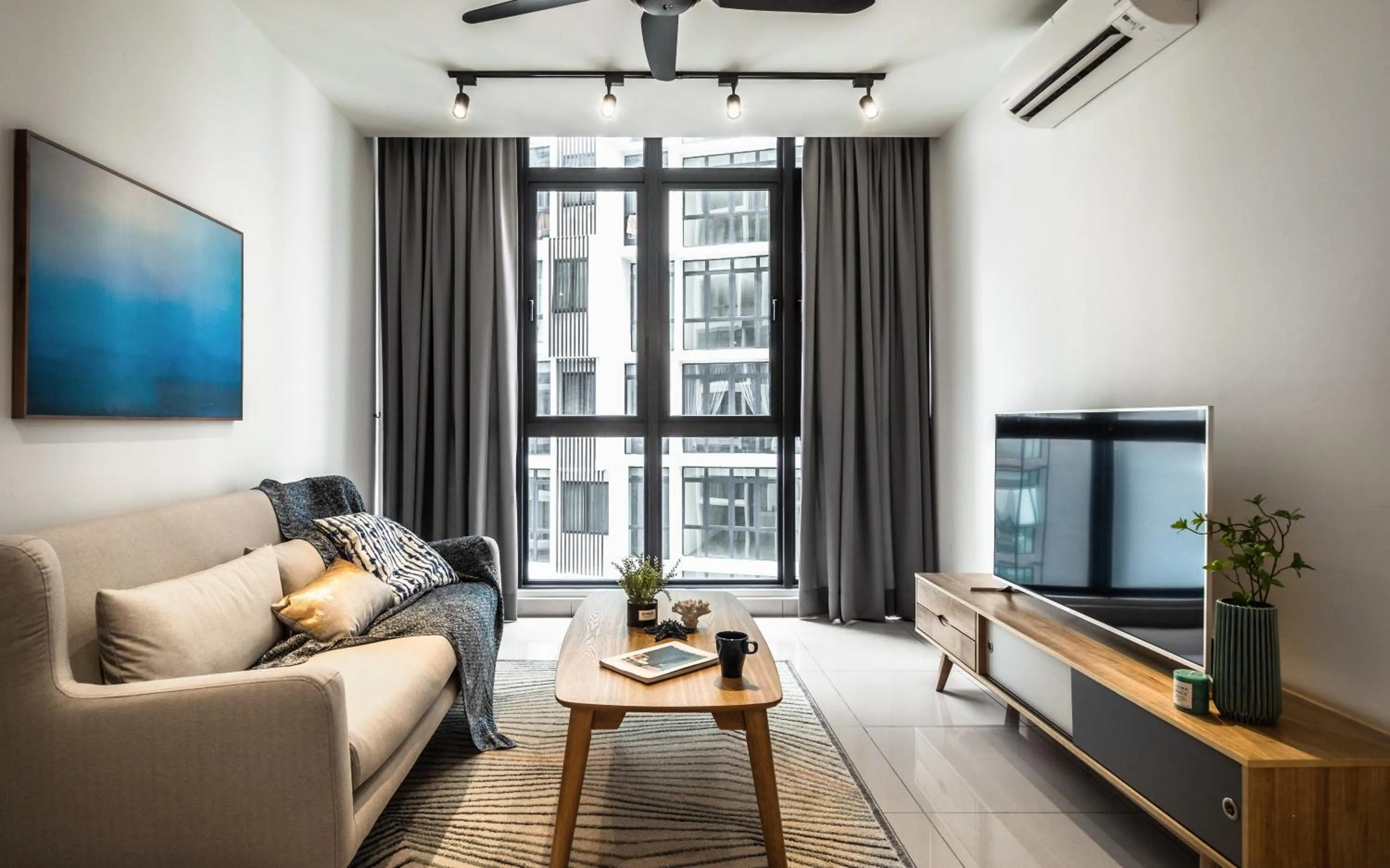 Living room in H20 Residence Ara Damansara by Airhost