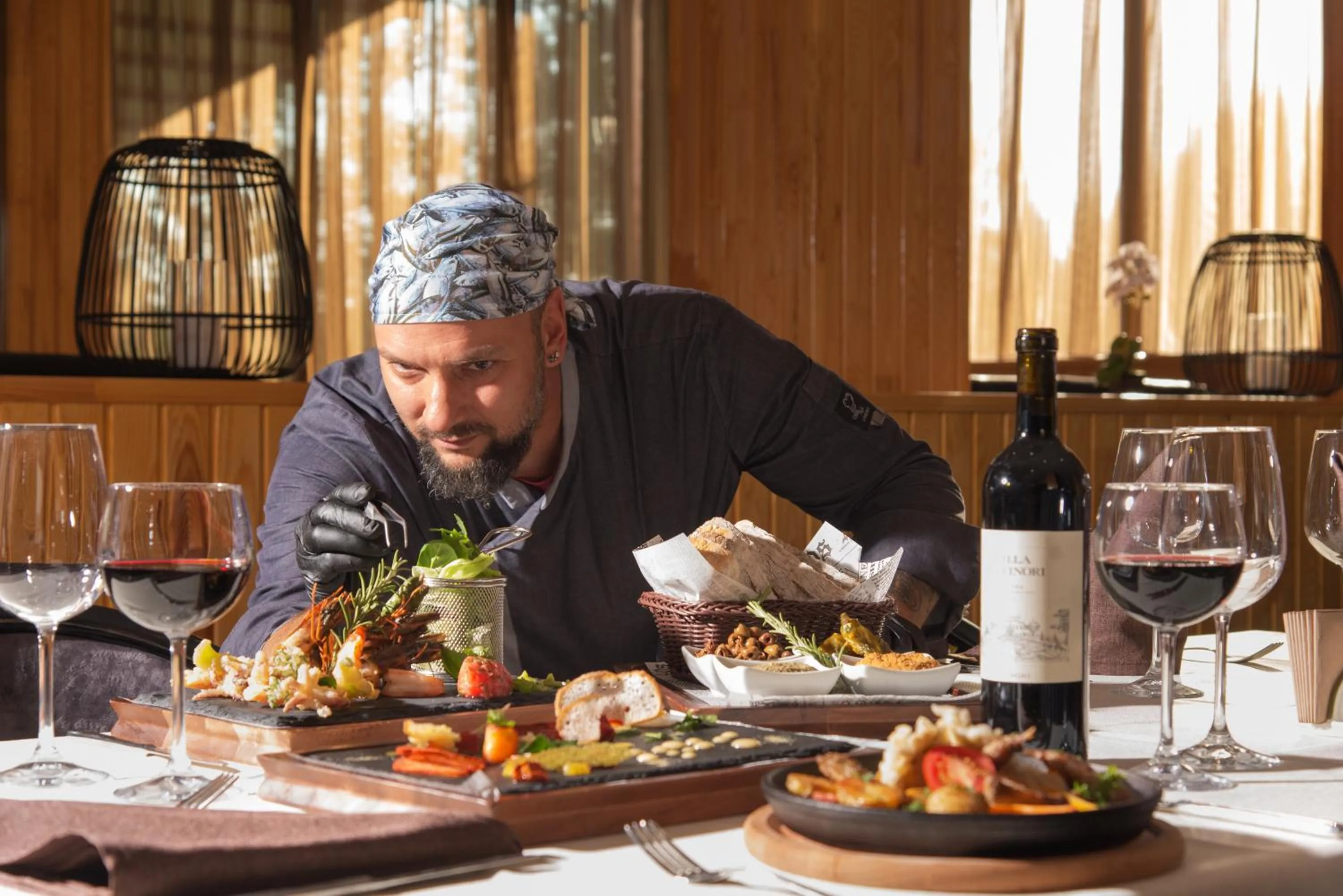 Food and drinks in Hotel Villa Magus