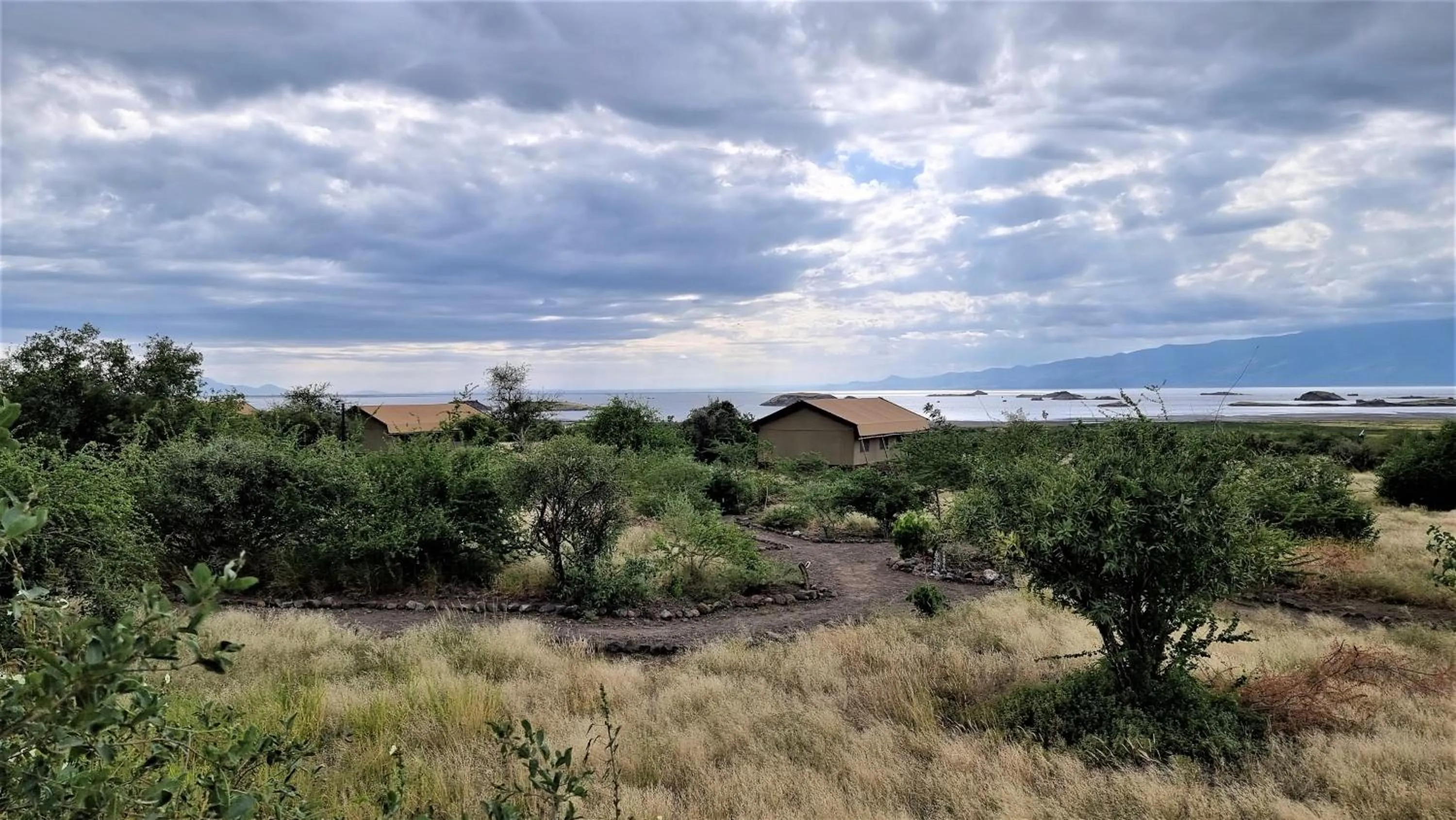 Lake view in Africa Safari Lake Natron
