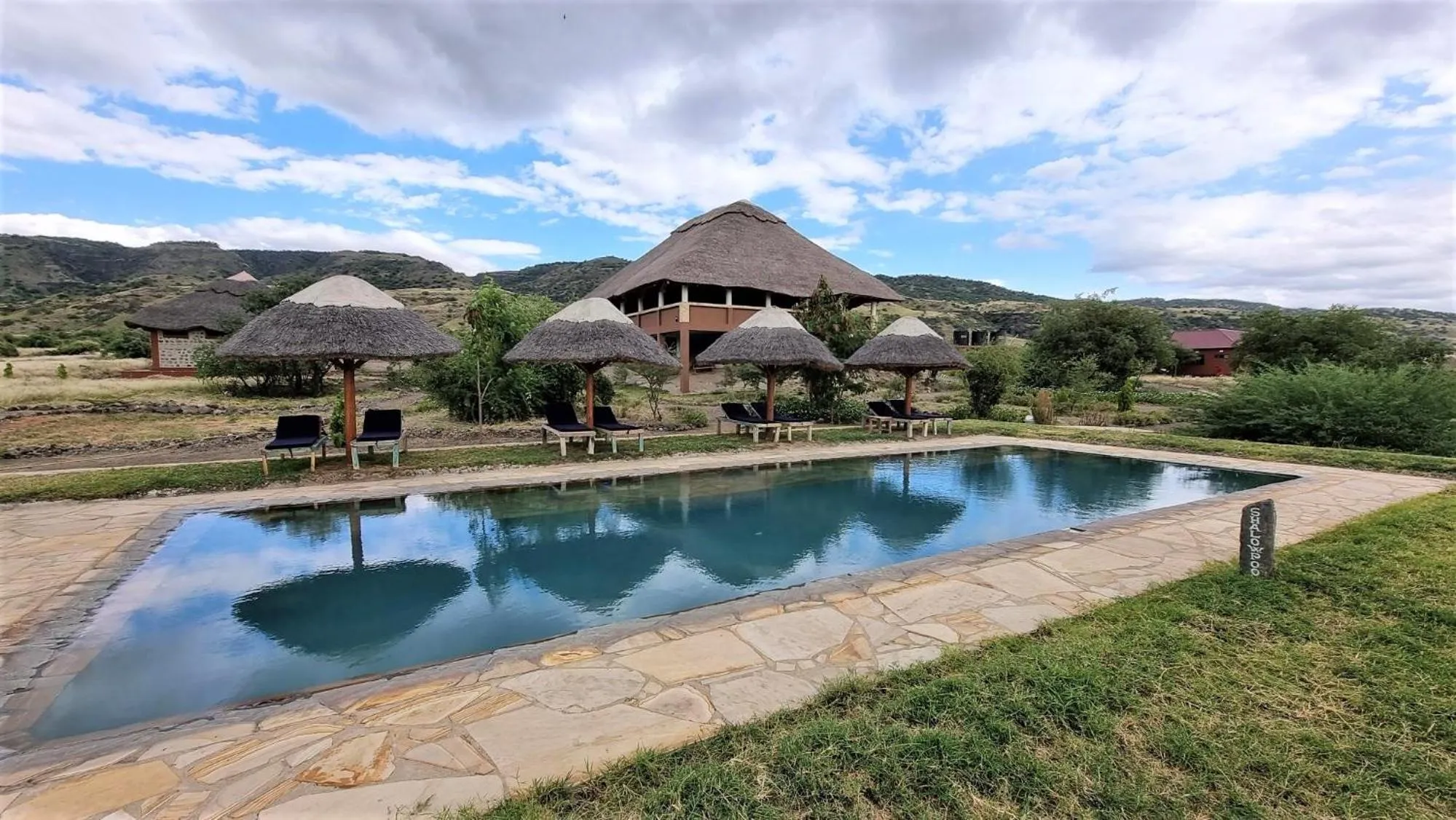 Swimming pool in Africa Safari Lake Natron