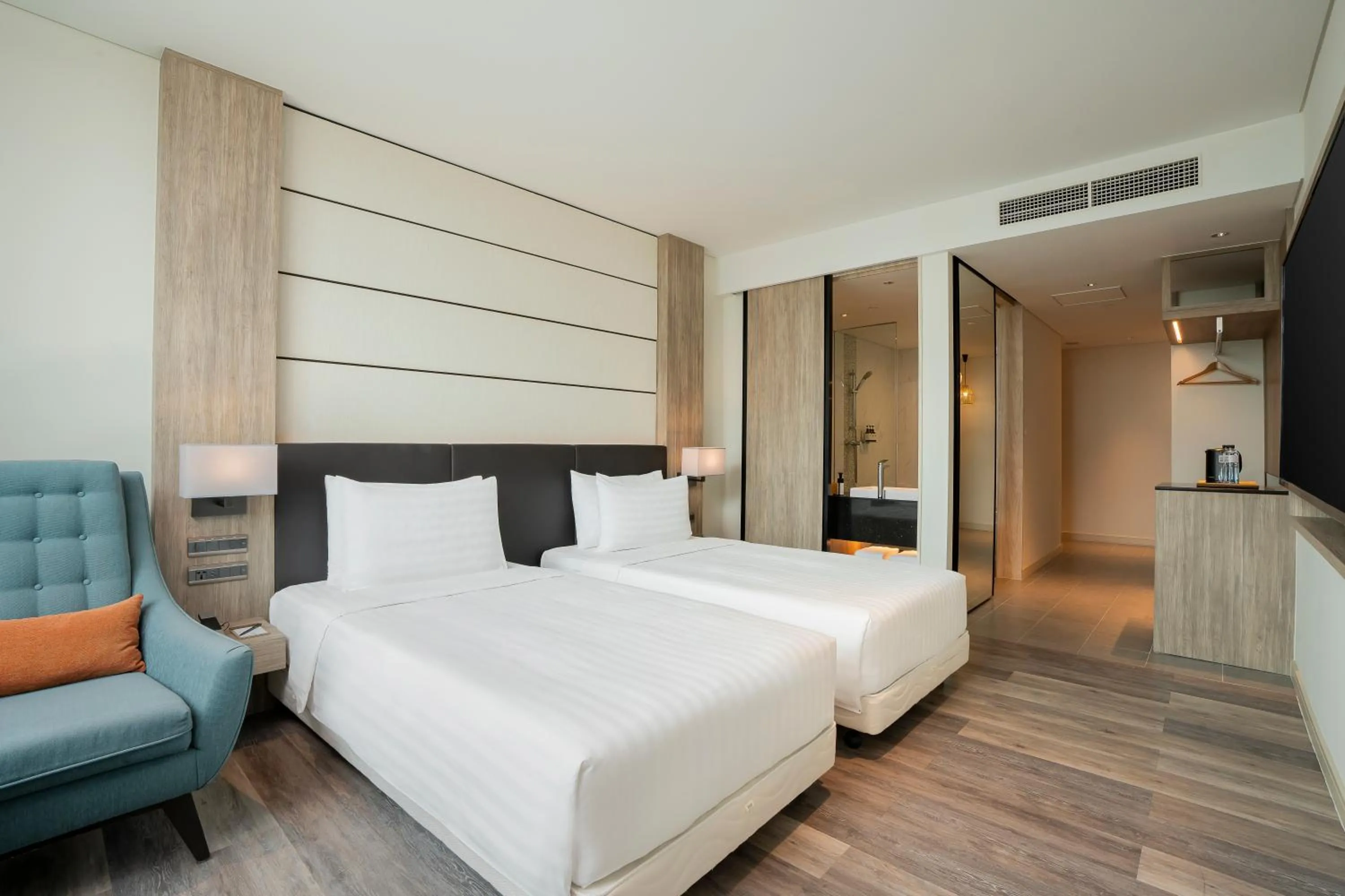 Bed in Solaria Nishitetsu Hotel Bangkok