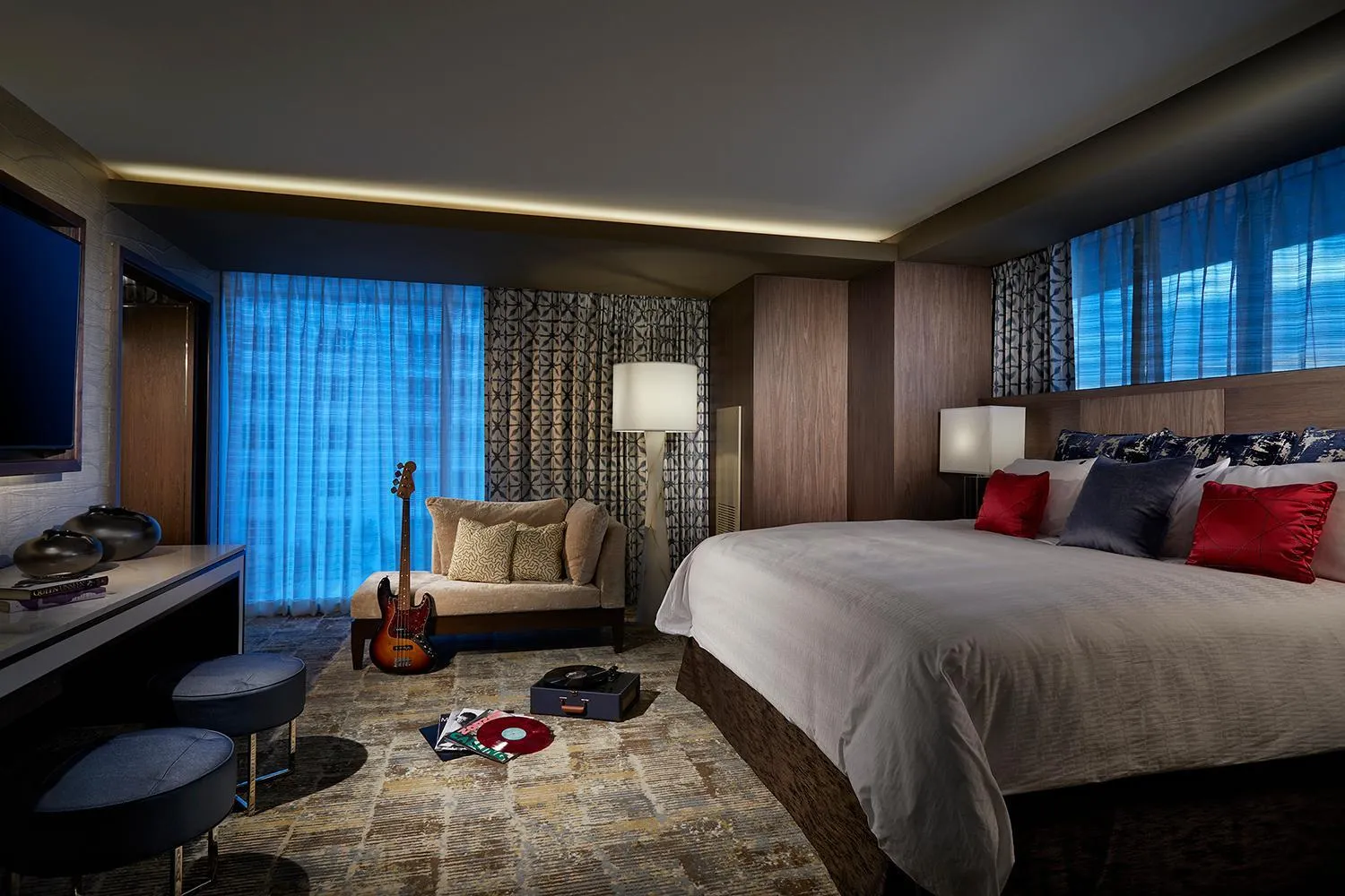 Bed in Seminole Hard Rock Hotel and Casino Tampa