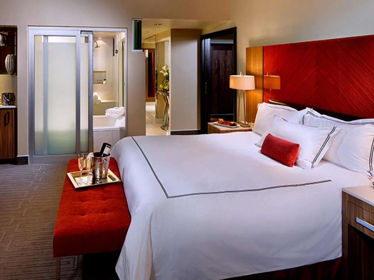 Bed in Seminole Hard Rock Hotel and Casino Tampa