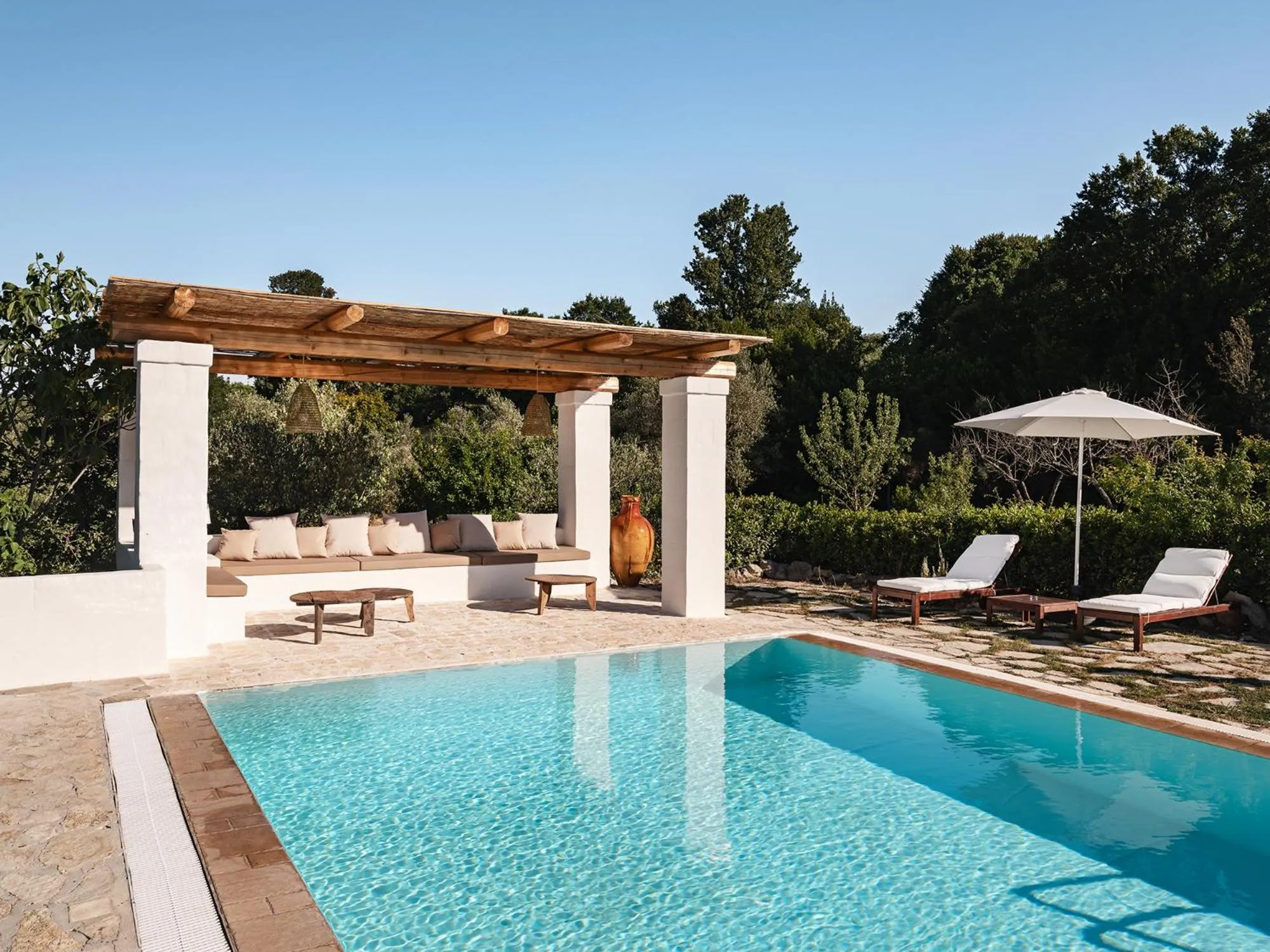 Swimming pool in Trulli Del Bosco