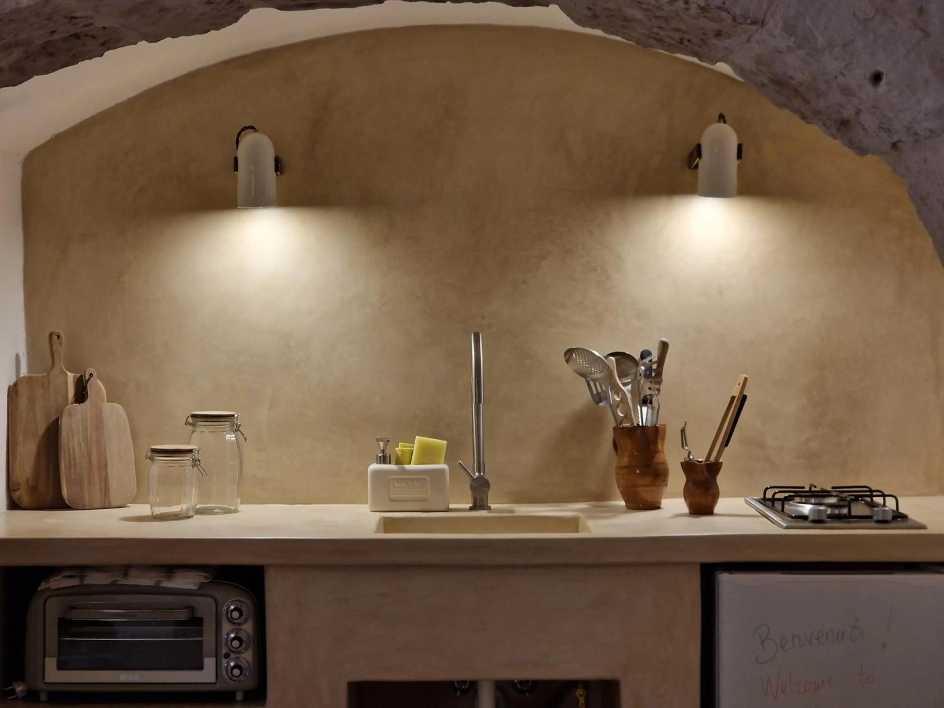 Kitchen or kitchenette in Trulli Del Bosco
