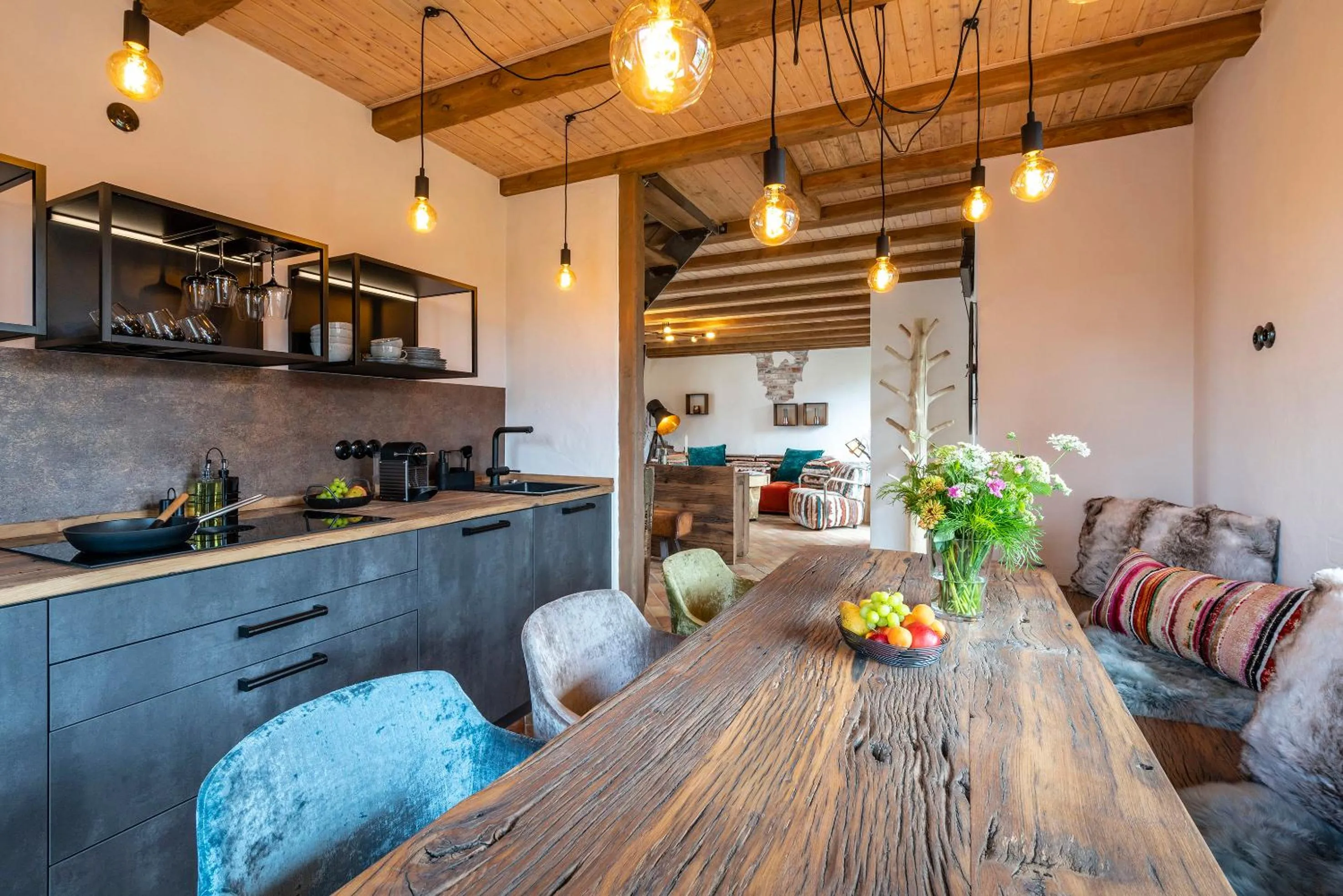 Kitchen or kitchenette in Apart Hotel Wasserturm