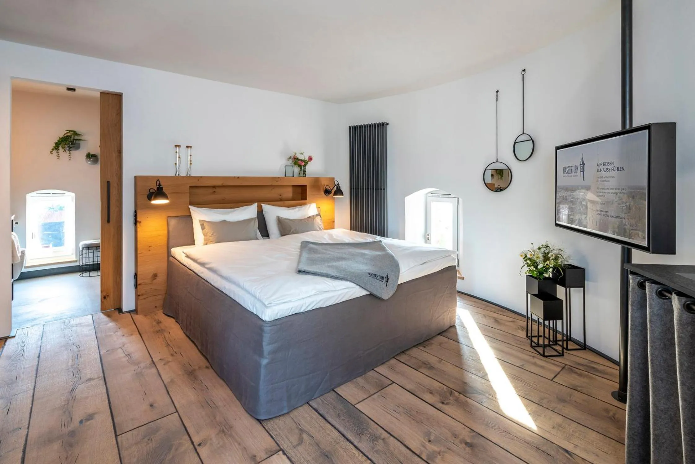 Bedroom, Bed in Apart Hotel Wasserturm