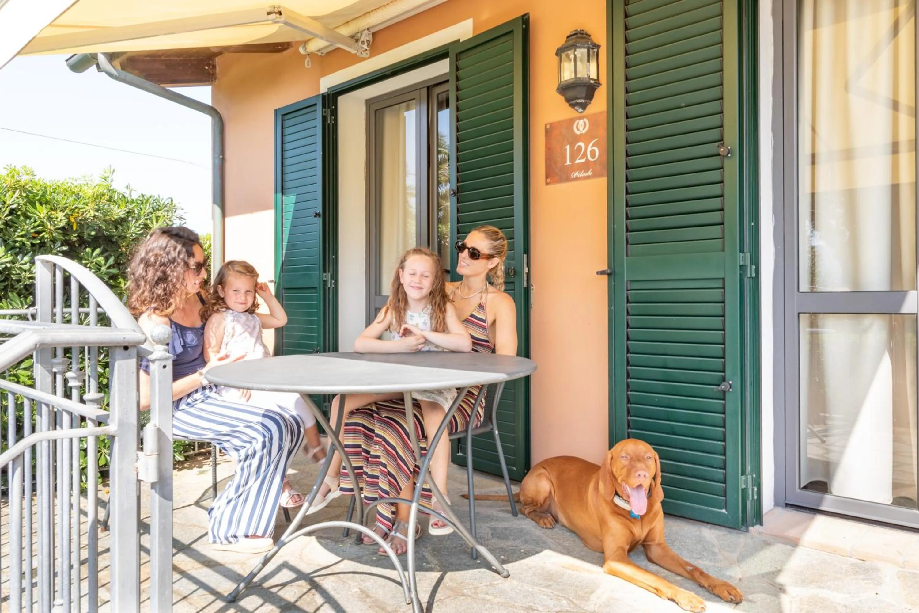 Patio in Country Hotel Residence Da Pilade