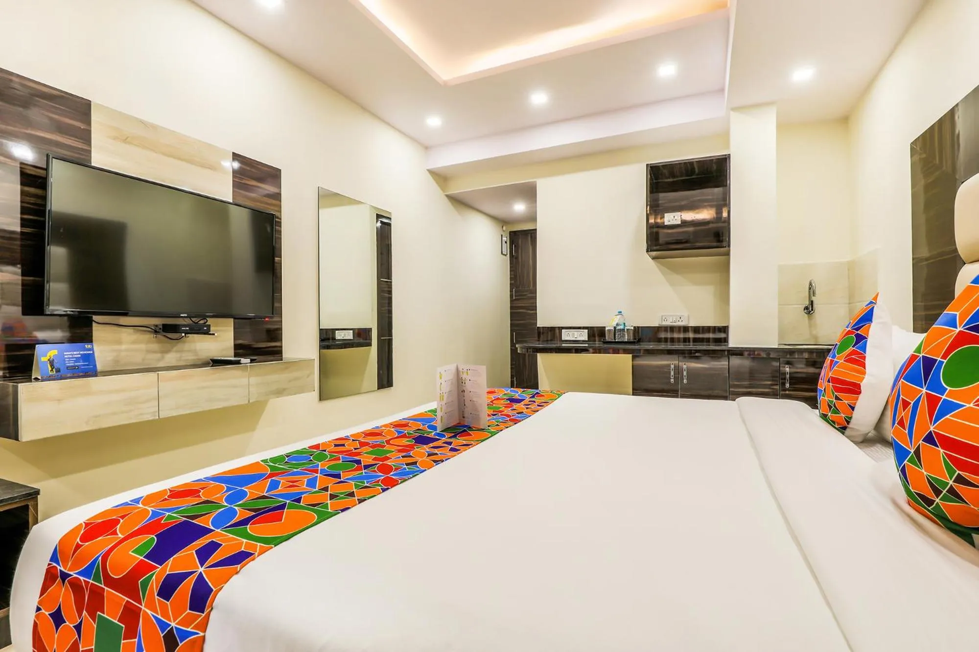 Bedroom, Bed in FabHotel Crown Heights - Nr Koramangala Club