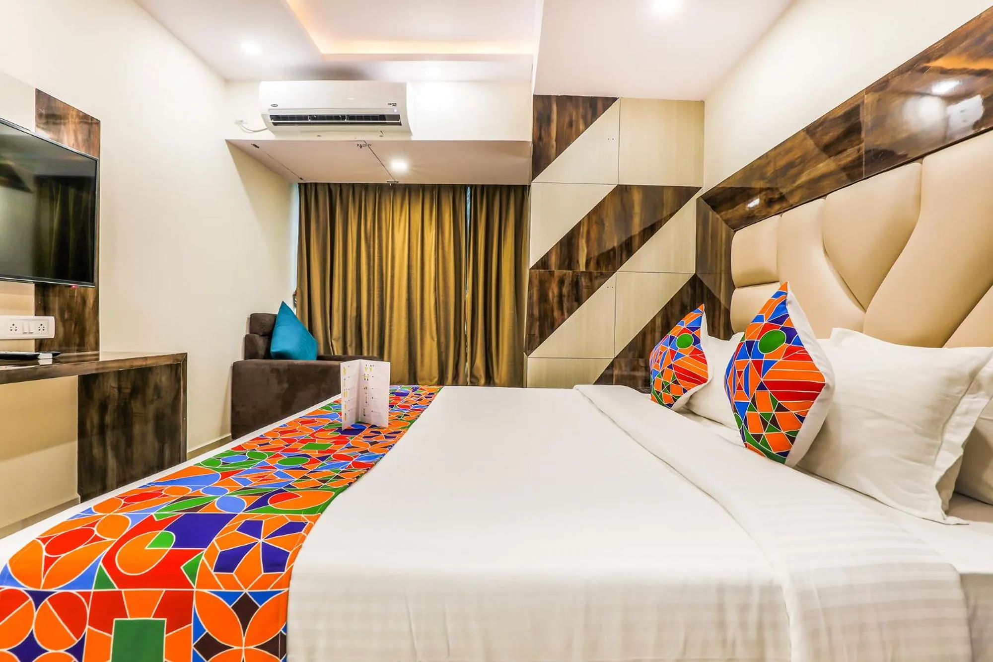 Bedroom, Bed in FabHotel Crown Heights - Nr Koramangala Club