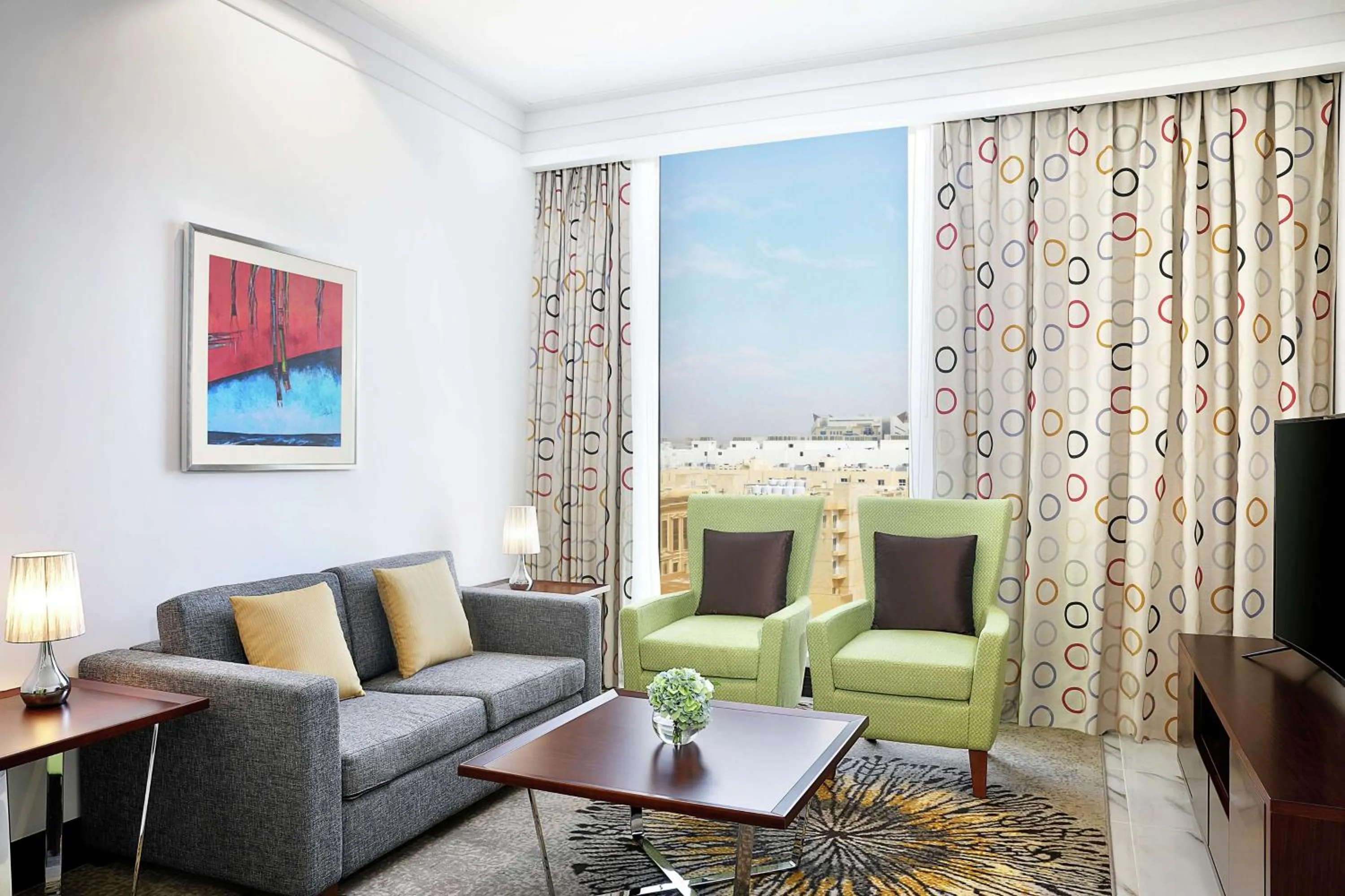 Living room in DoubleTree By Hilton Doha - Al Sadd