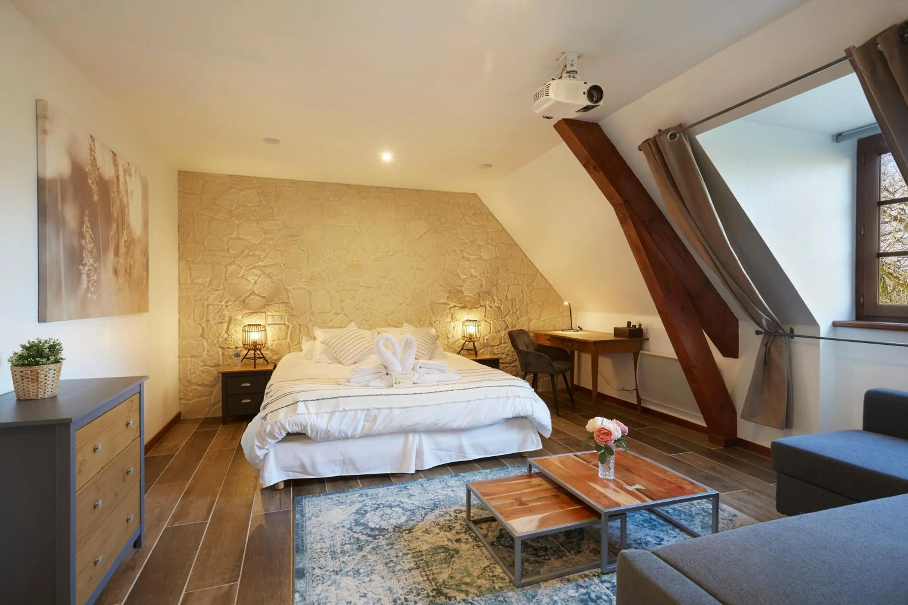 Bedroom, Bed in Domaine de Bersaillin