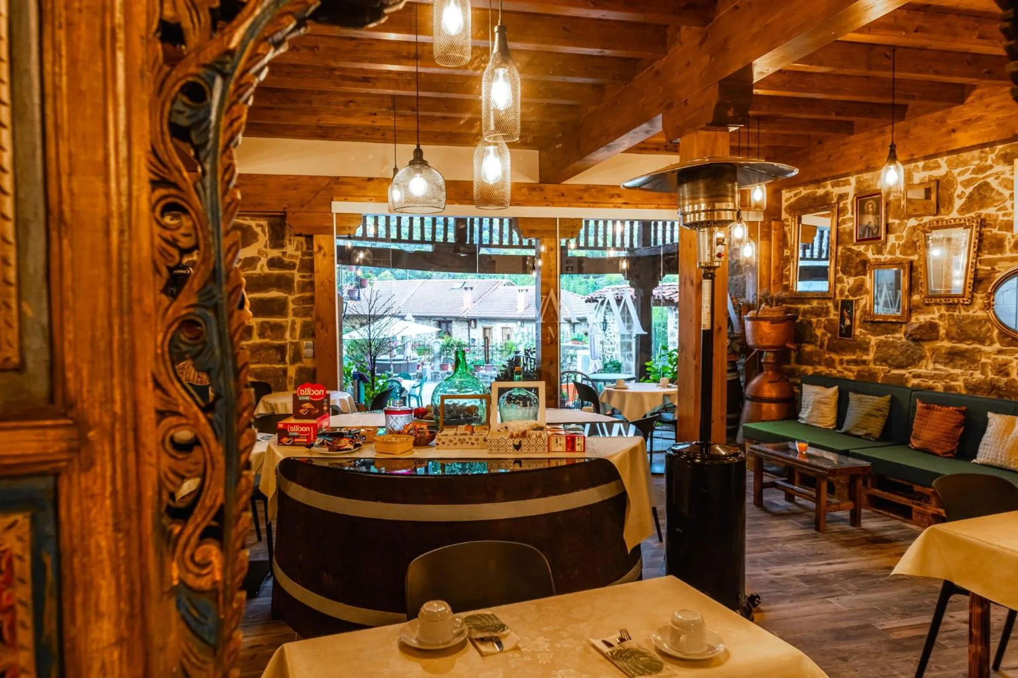 Dining area in Posada Villa Matilde