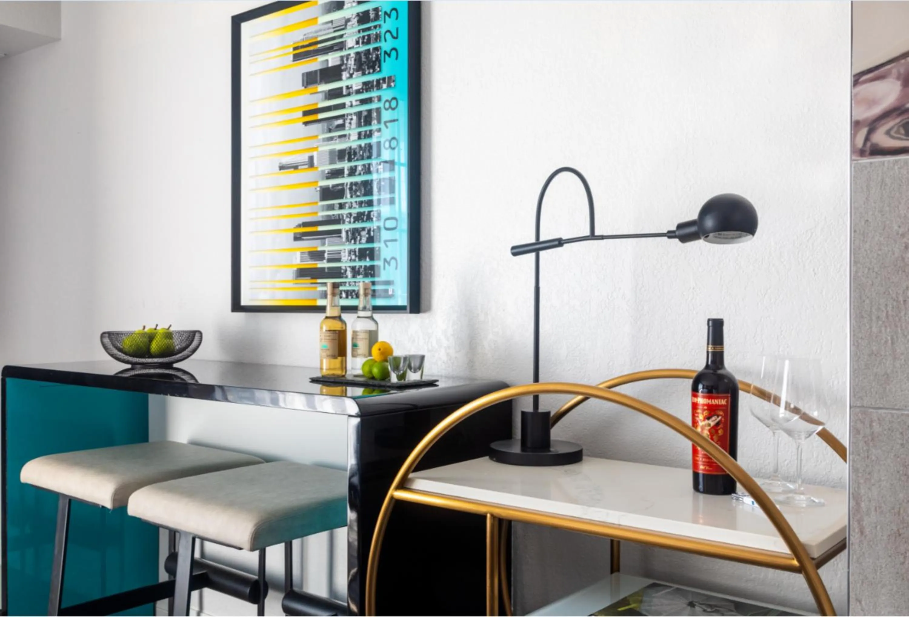 Living room in Montrose at Beverly Hills