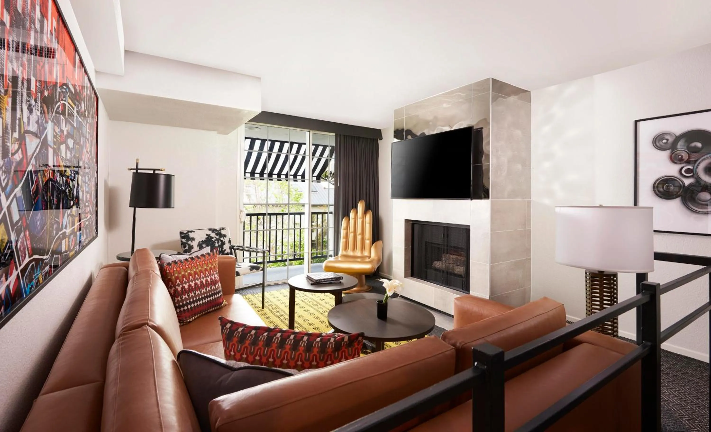 Living room in Montrose at Beverly Hills