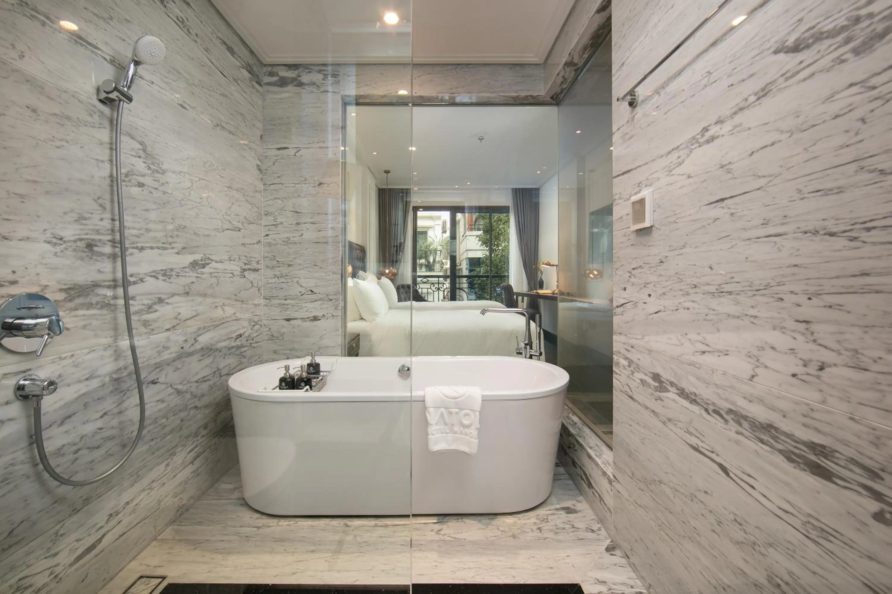 Shower in Anatole Hotel Hanoi