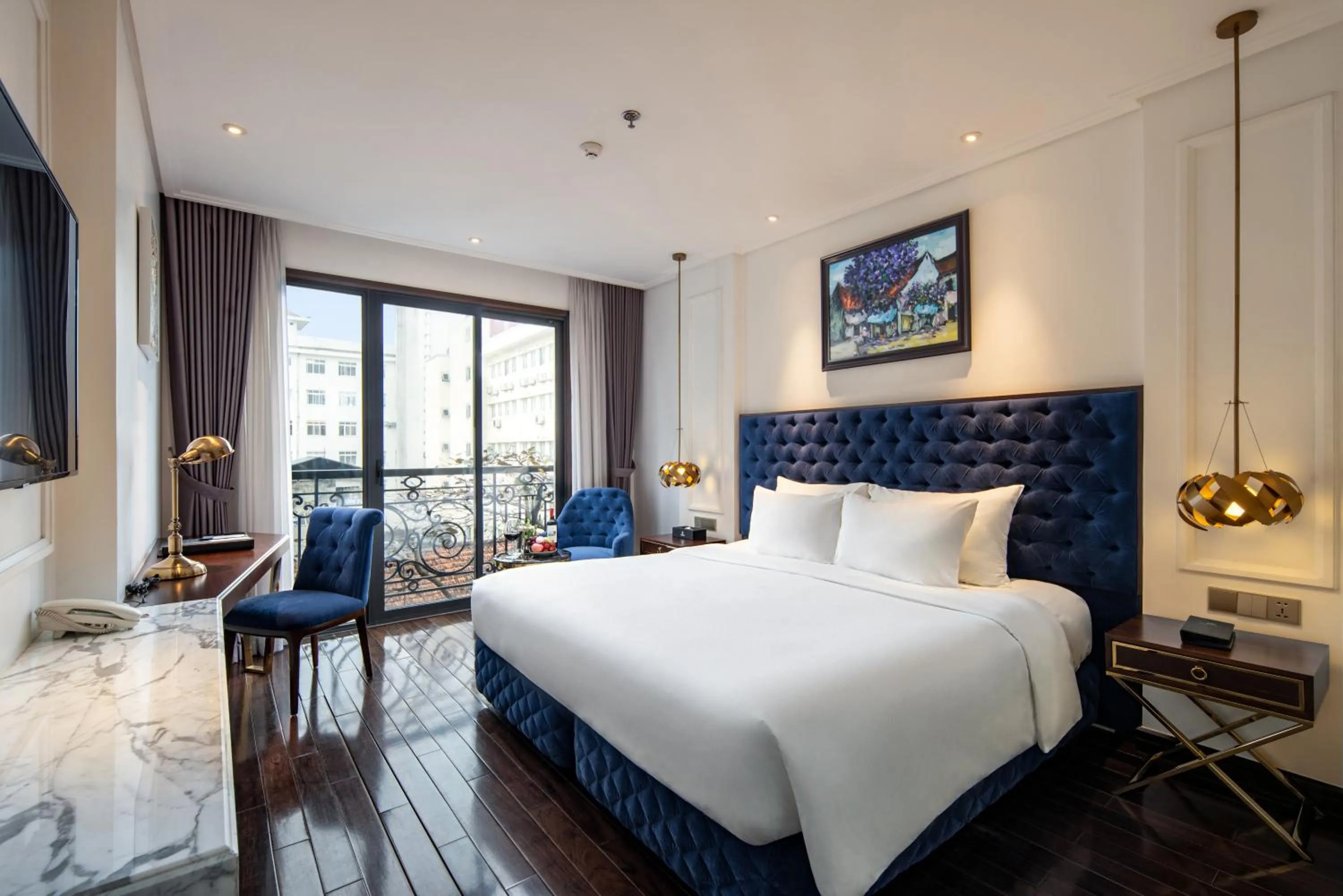 View (from property/room), Bed in Anatole Hotel Hanoi