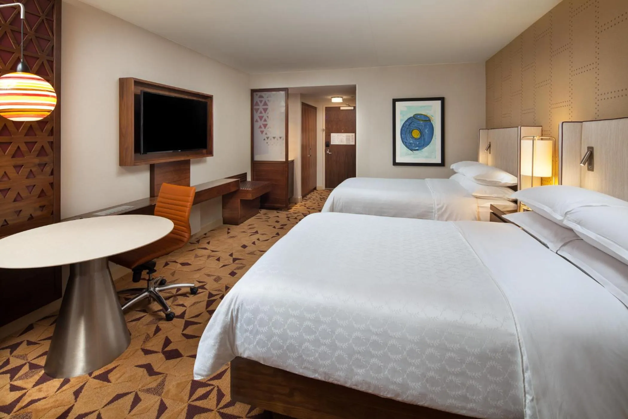 Bed in Sheraton Grand Seattle