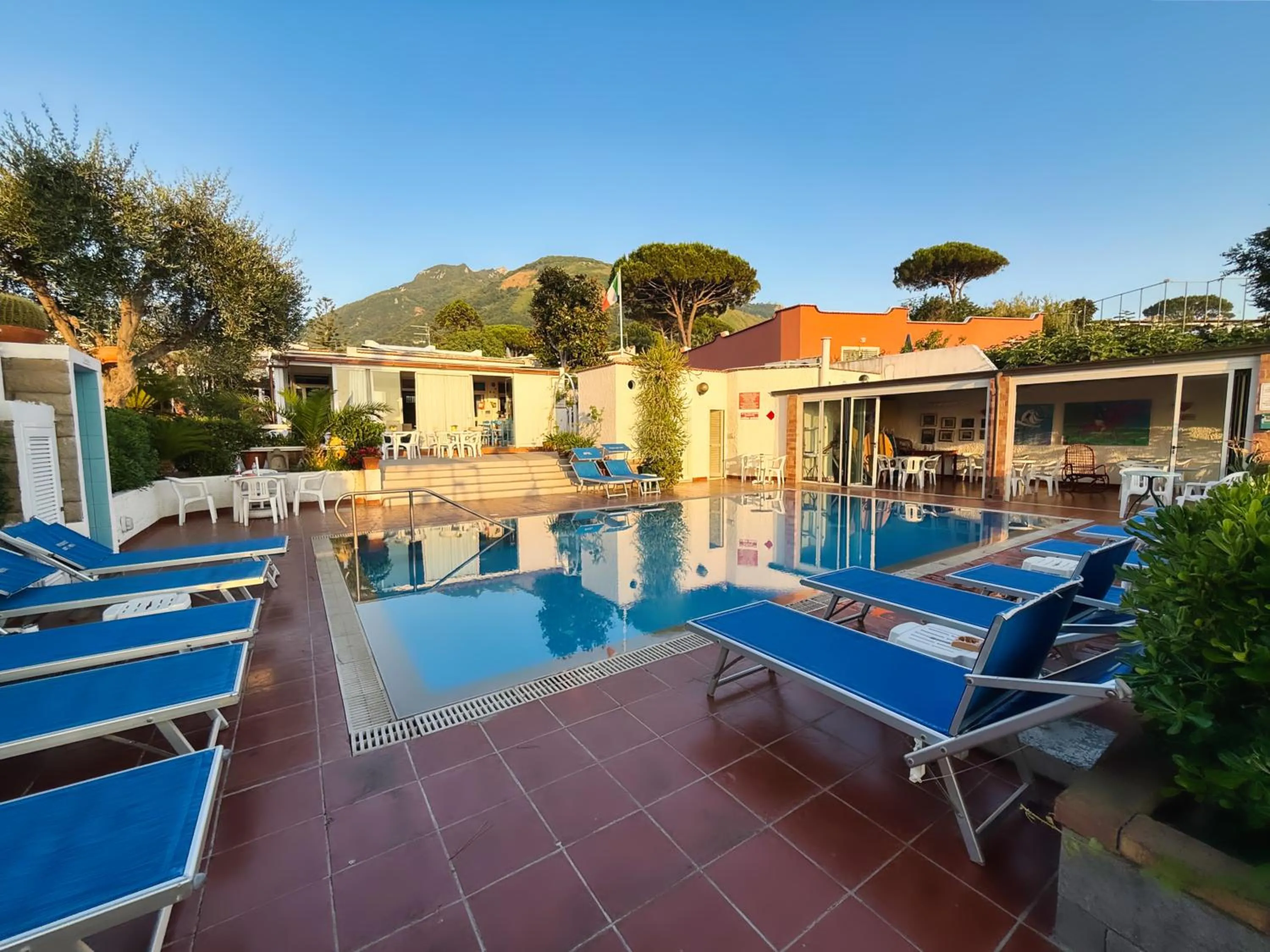Swimming pool in Pensione Villa Mena