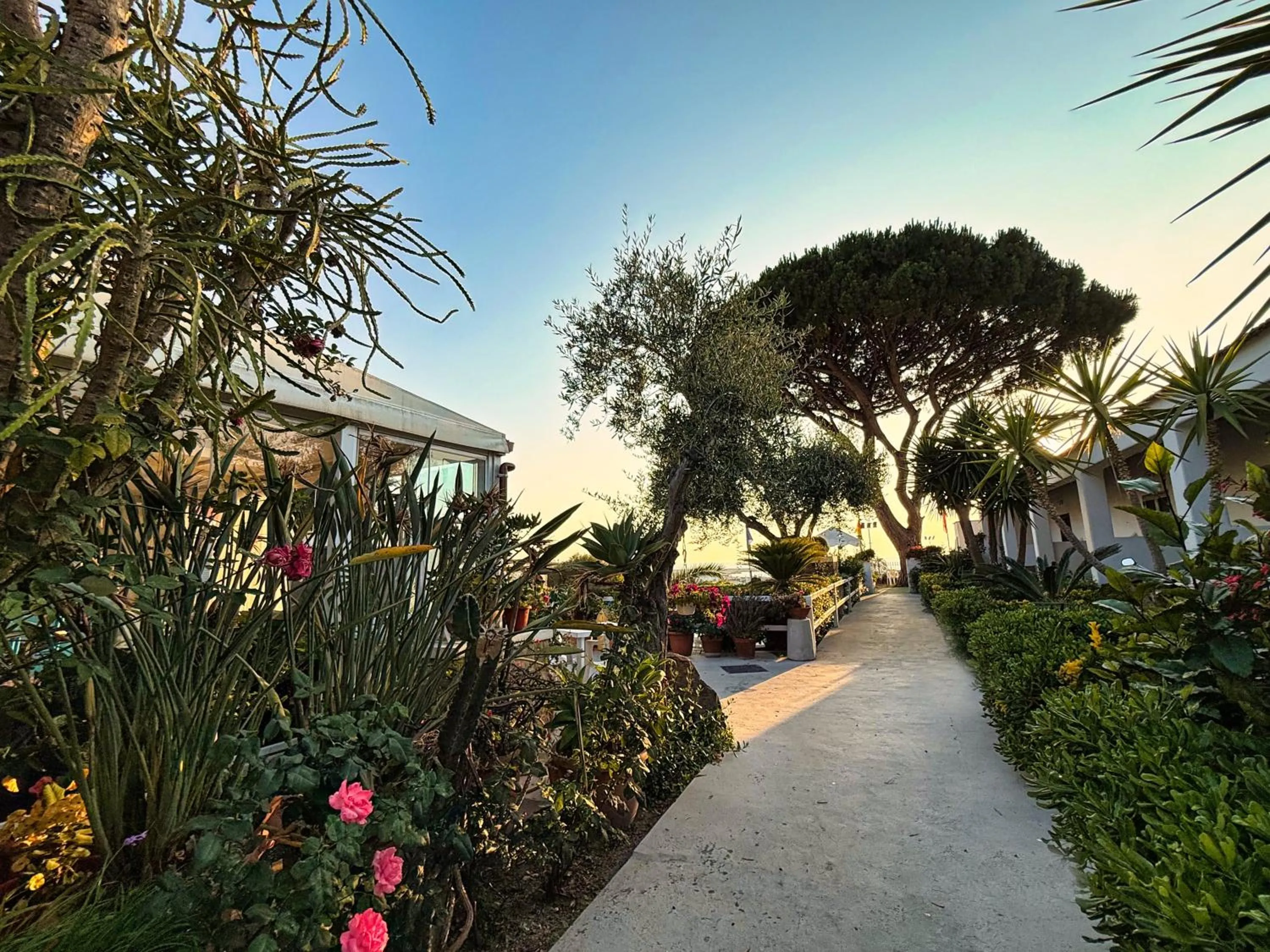 Inner courtyard view in Pensione Villa Mena