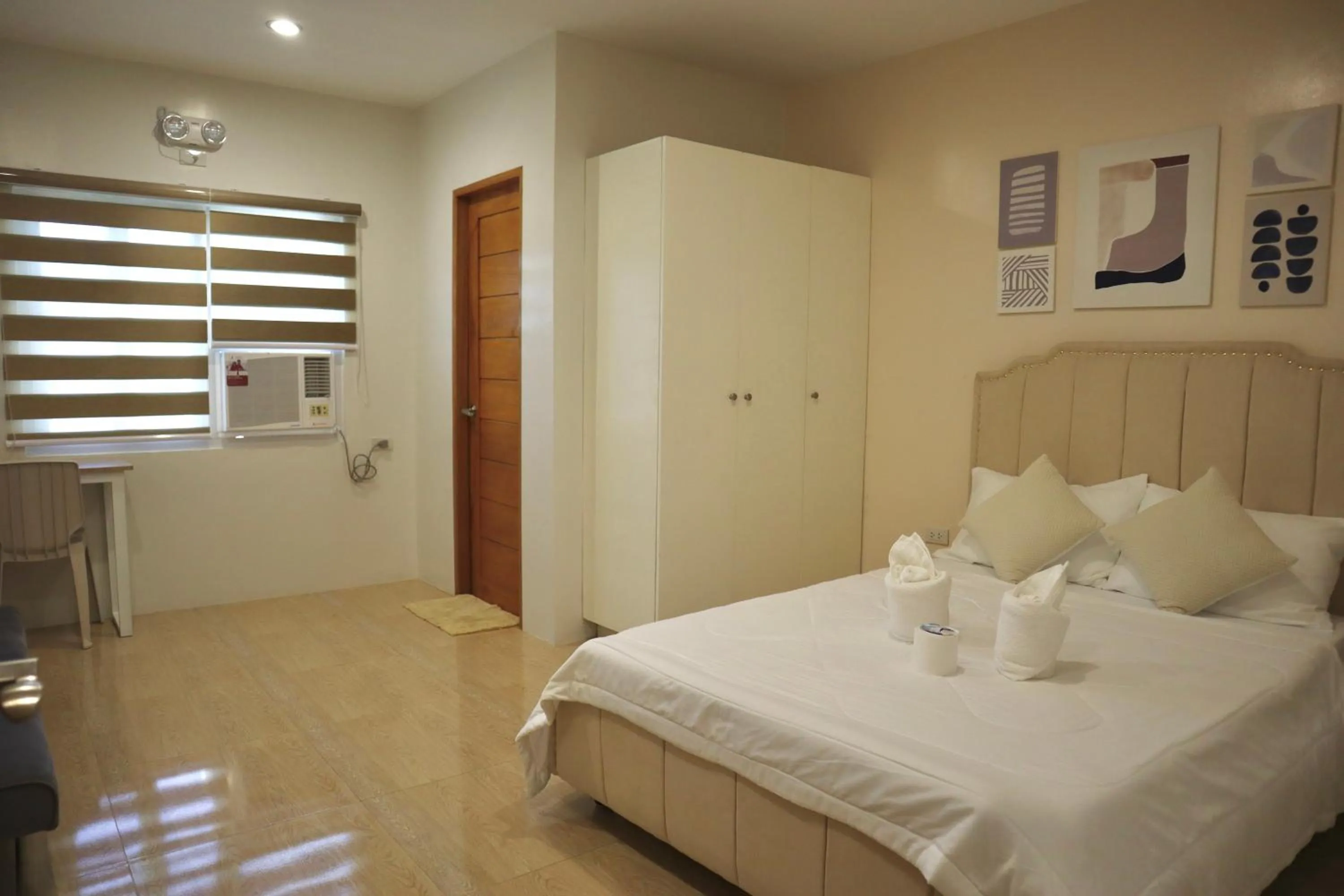 Bed in Casa Bicolandia Suites