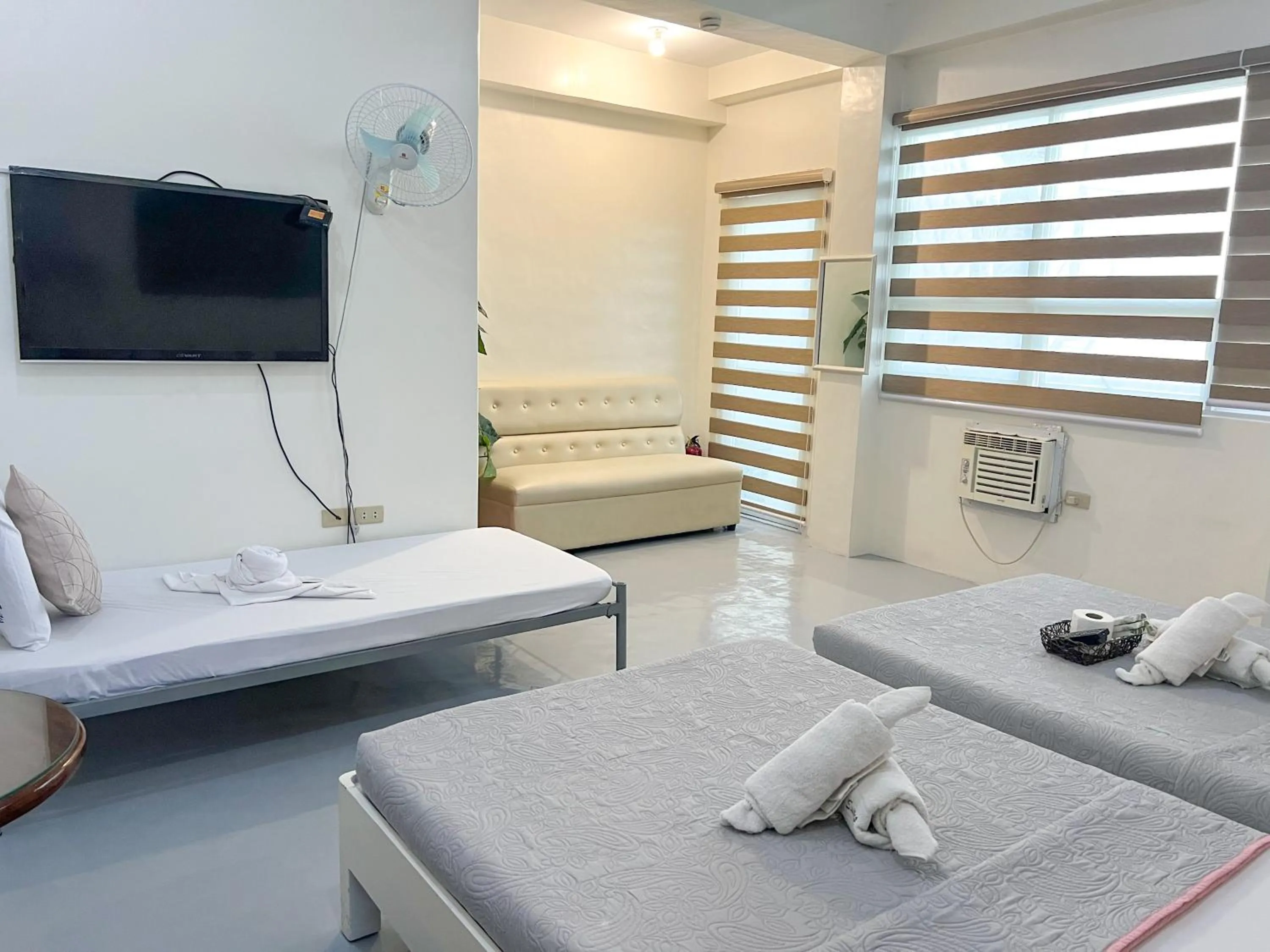 Bed in Casa Bicolandia Suites