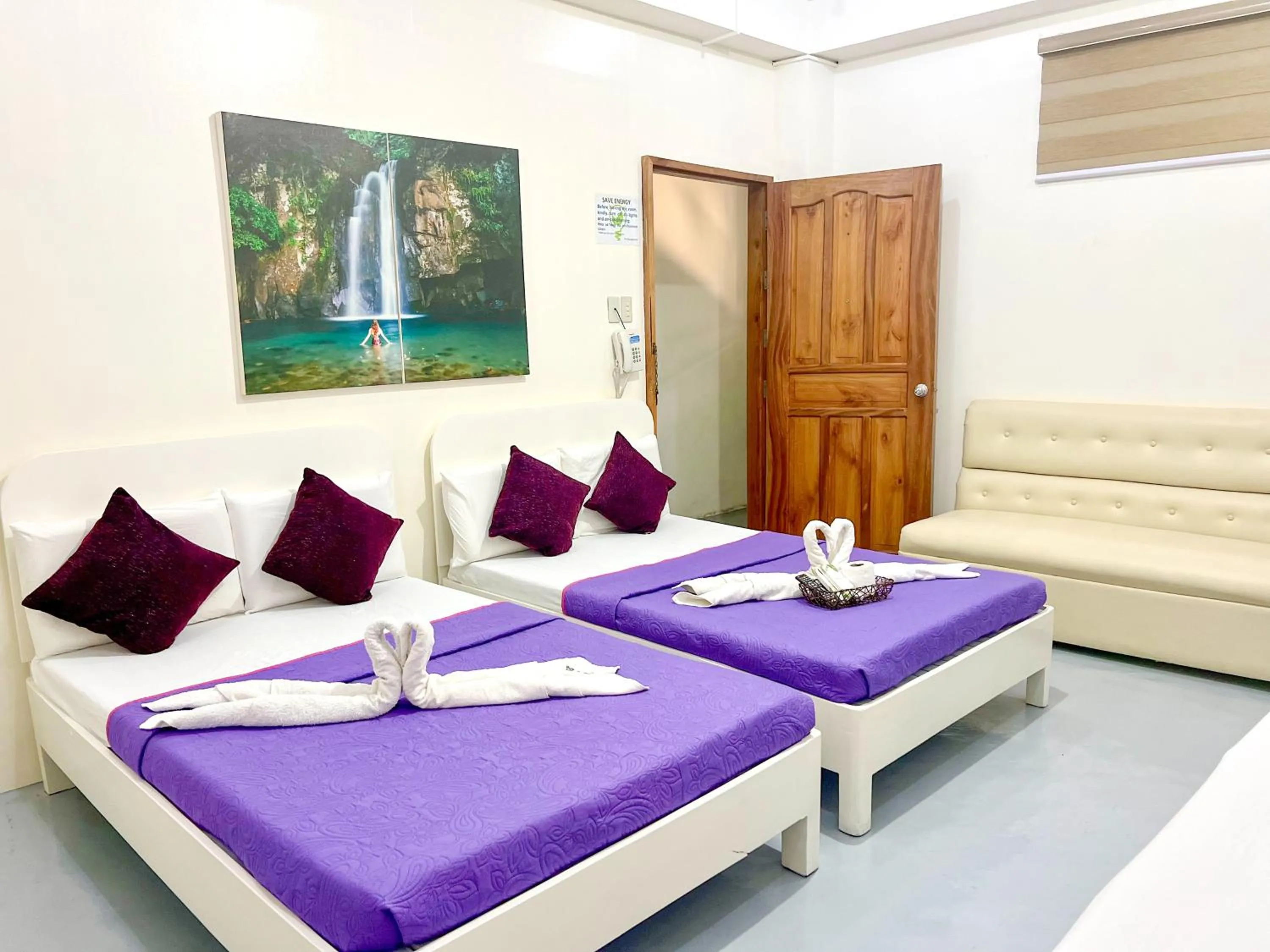 Bed in Casa Bicolandia Suites