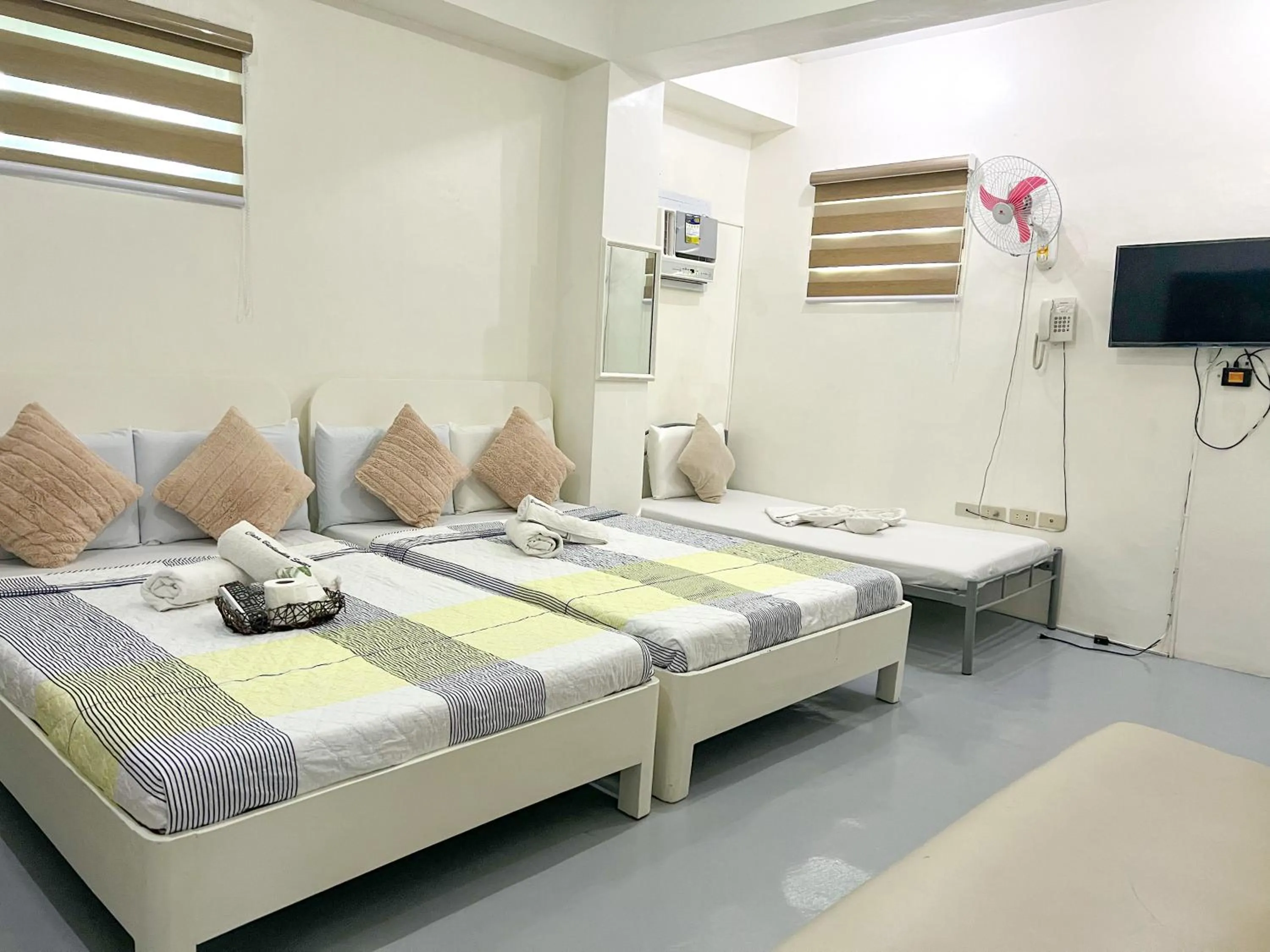 Bed in Casa Bicolandia Suites