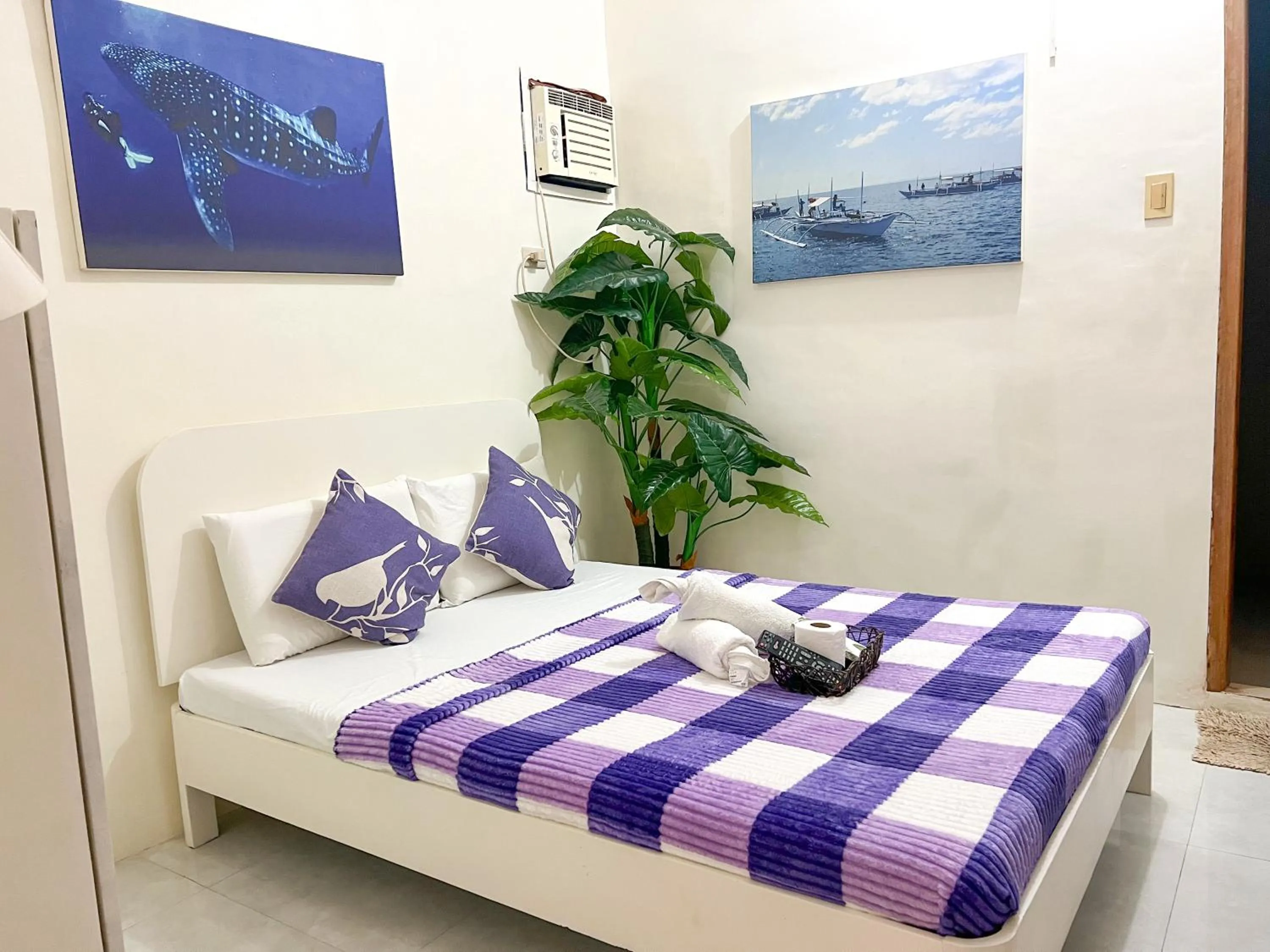 Bed in Casa Bicolandia Suites