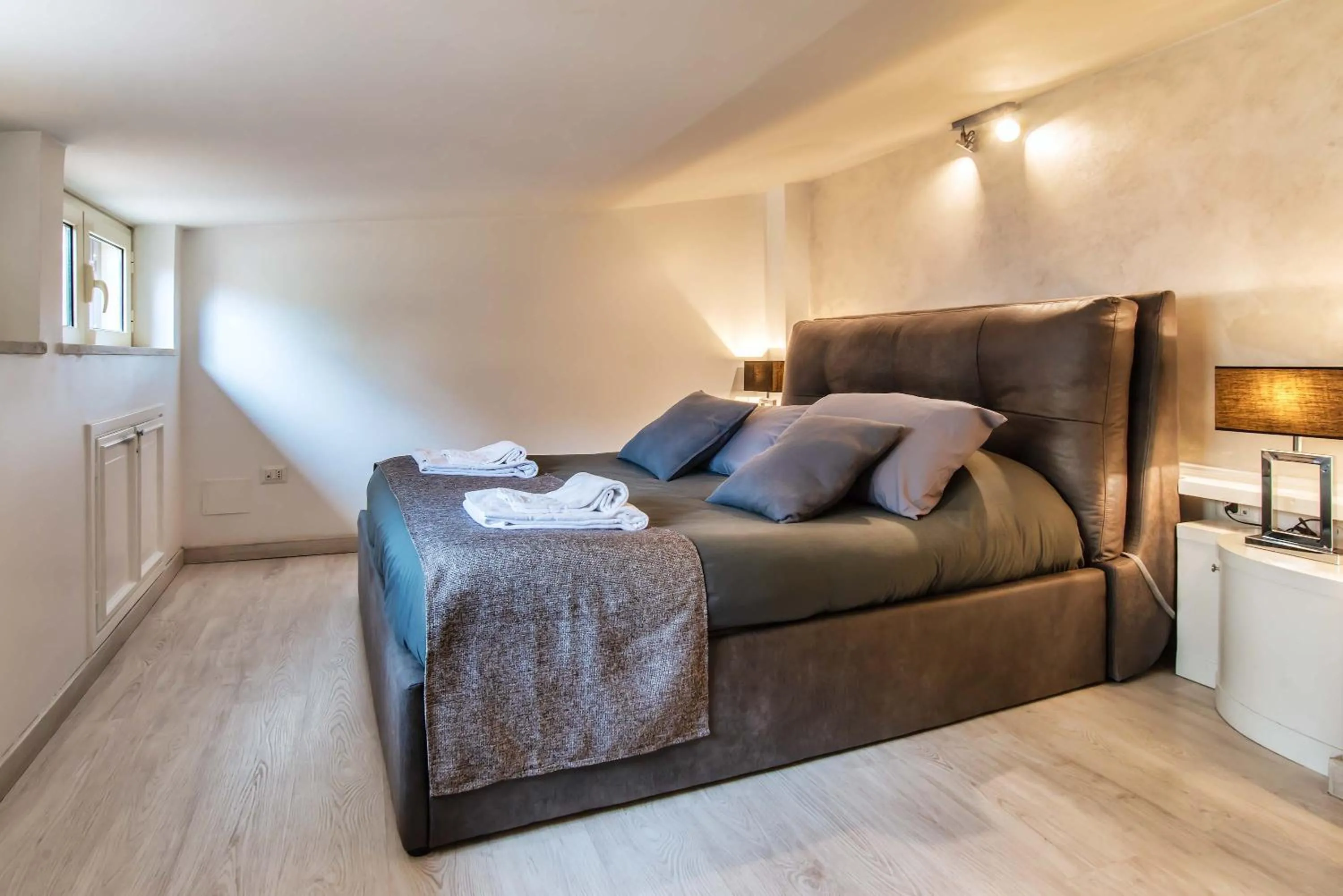 Bed in Black And White Suite