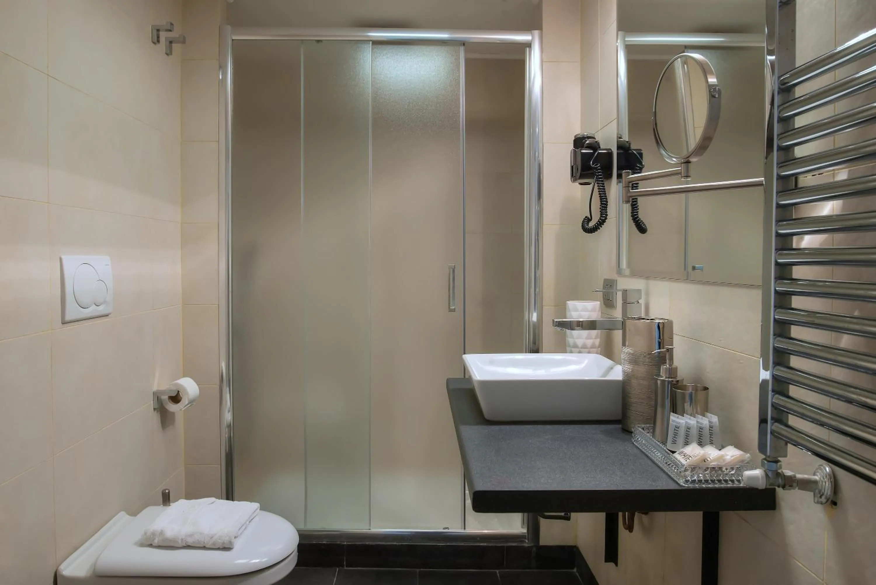 Bathroom in Black And White Suite