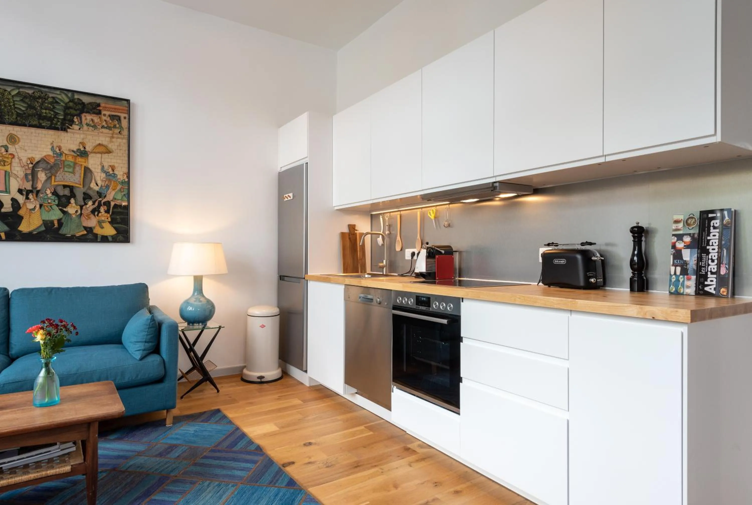 Kitchen or kitchenette in Newton Boutique Hotel Residences - Brussels EU Area