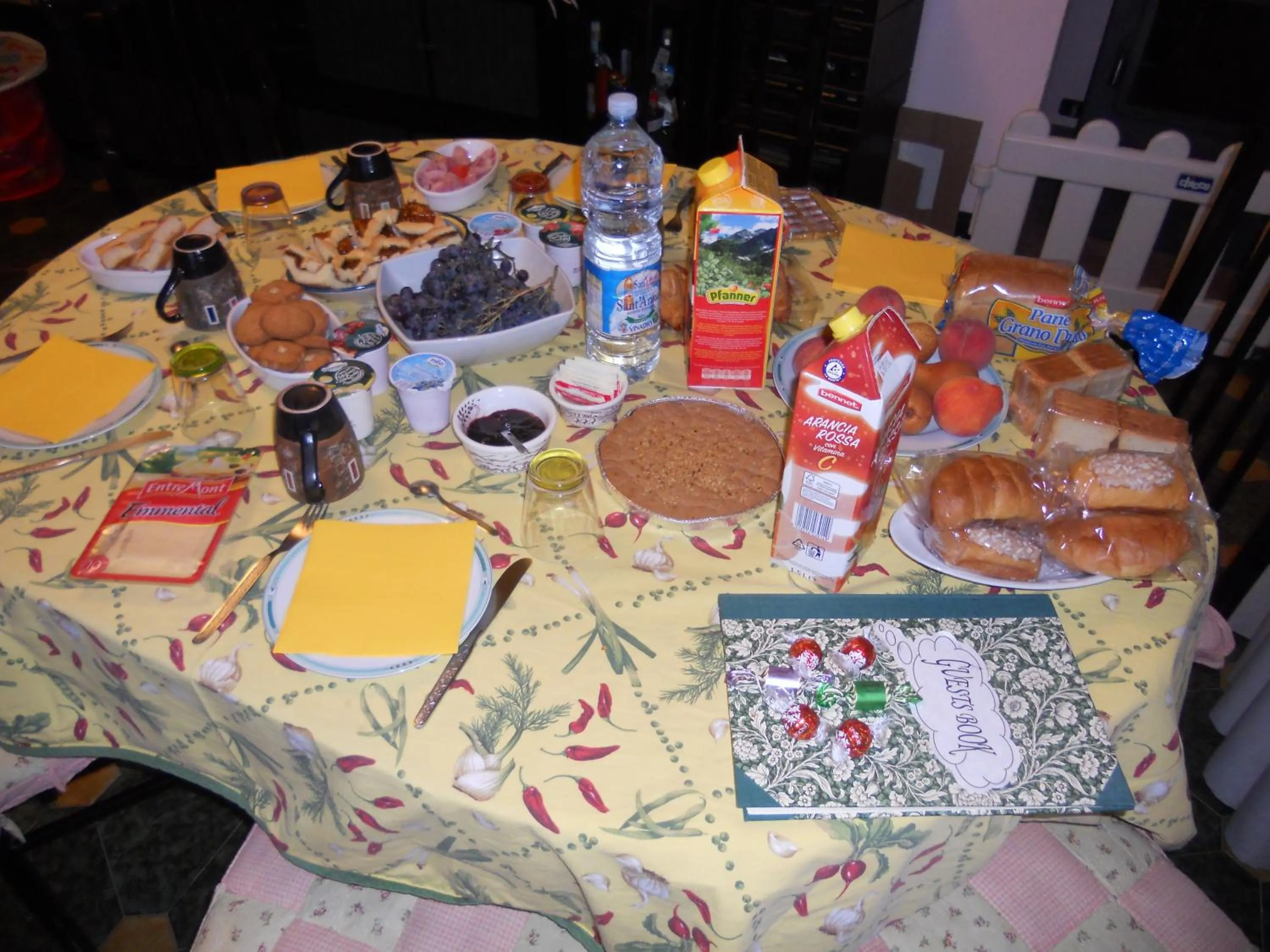 Food in B&B Pervinca